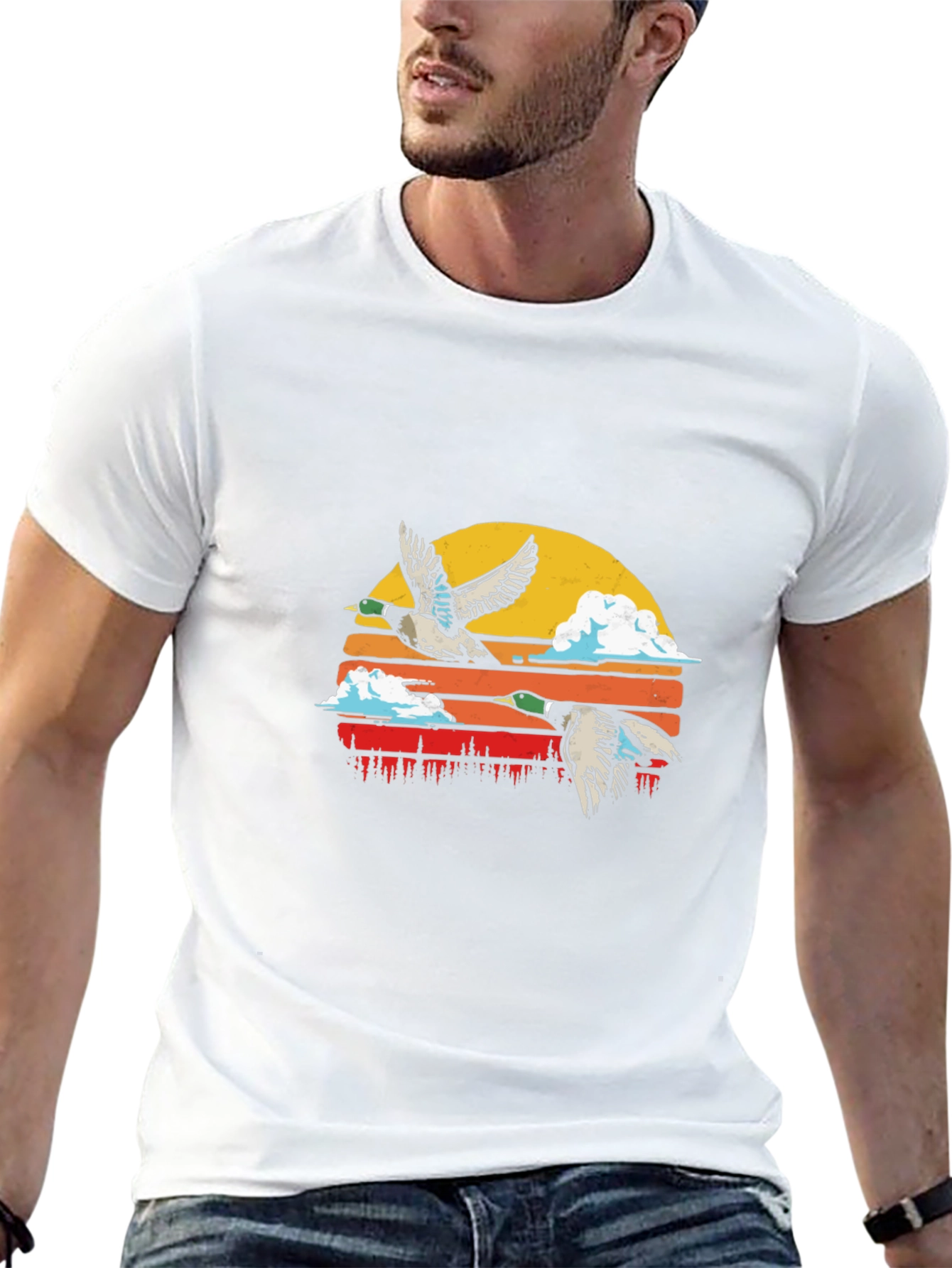 Duck Sunset Graphic Tee