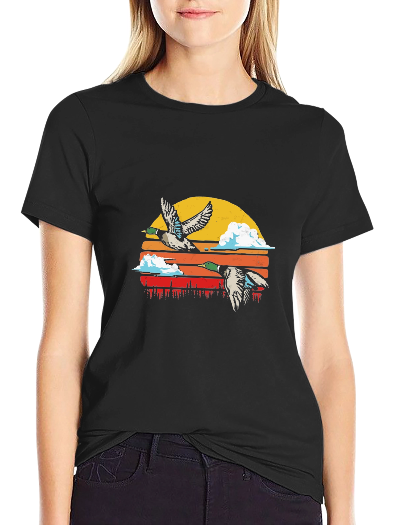Duck Sunset Graphic Tee