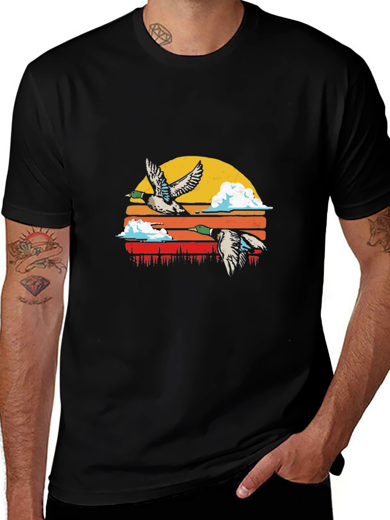 Duck Sunset Graphic Tee