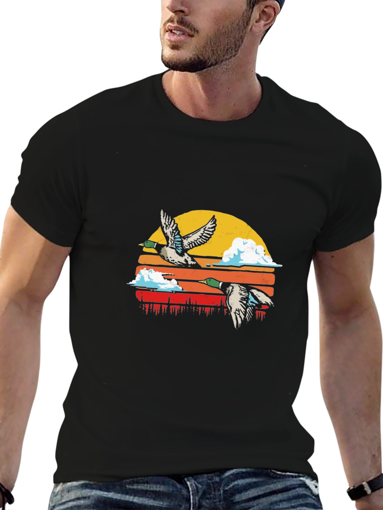 Duck Sunset Graphic Tee