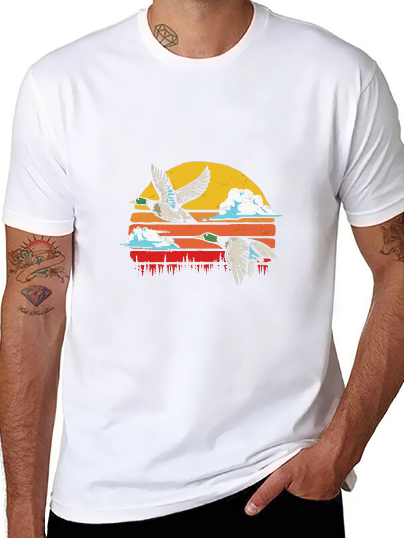 Duck Sunset Graphic Tee