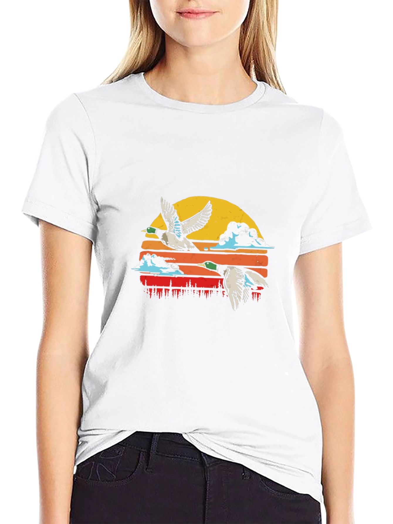 Duck Sunset Graphic Tee