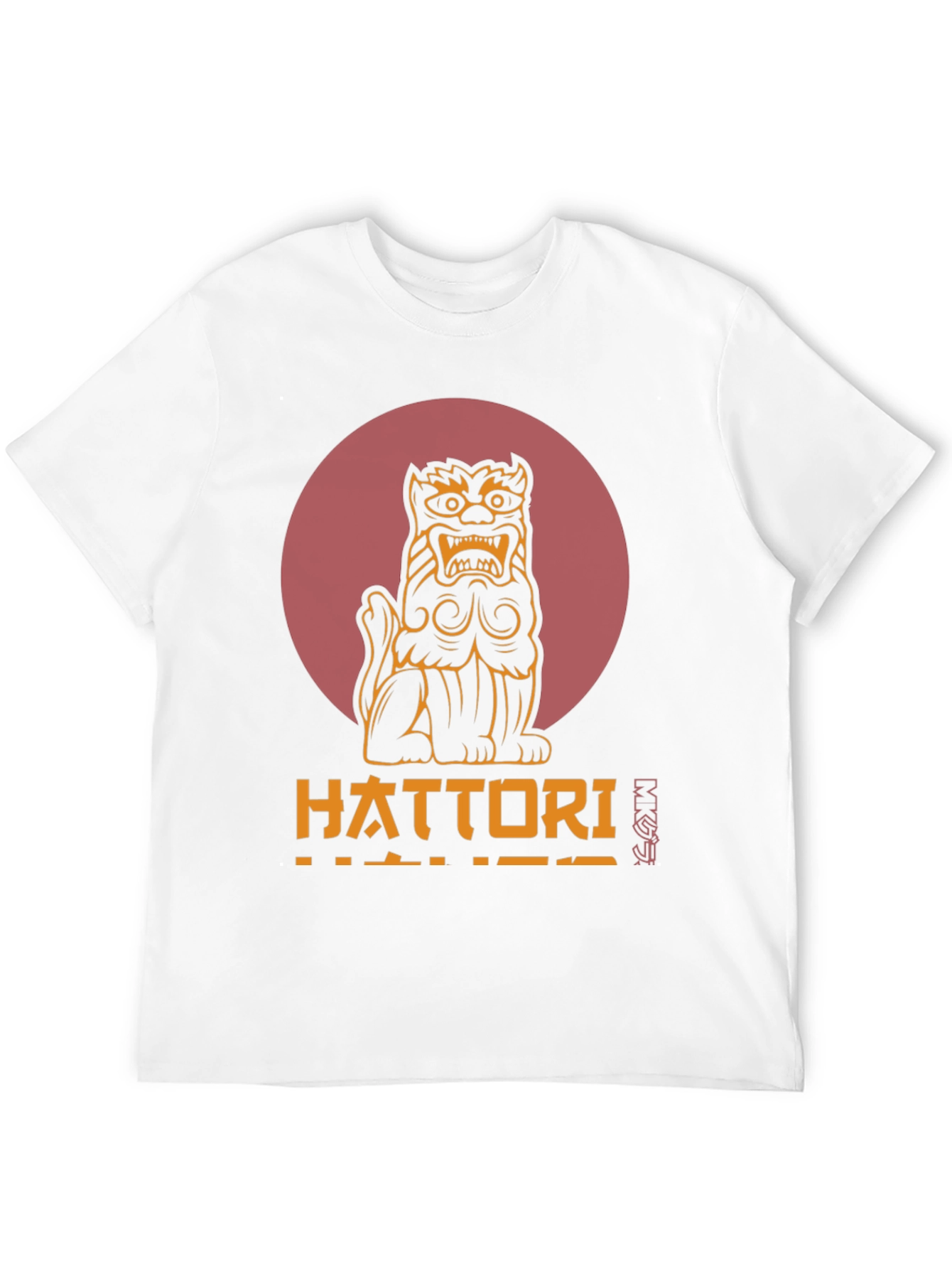 Hattori Japanese Warrior Lion Graphic T-Shirt