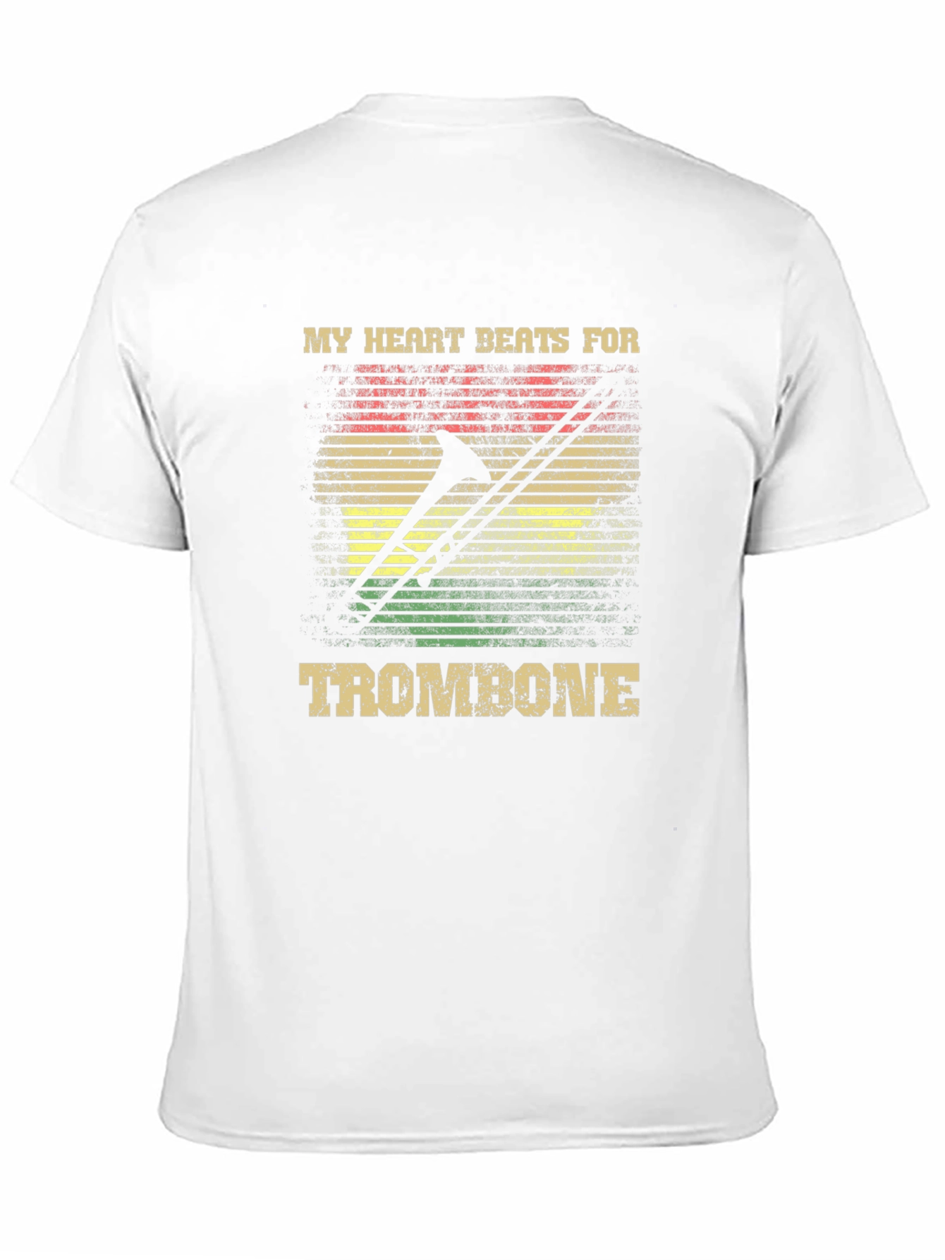 My Heart Beats for Trombone Black T-Shirt