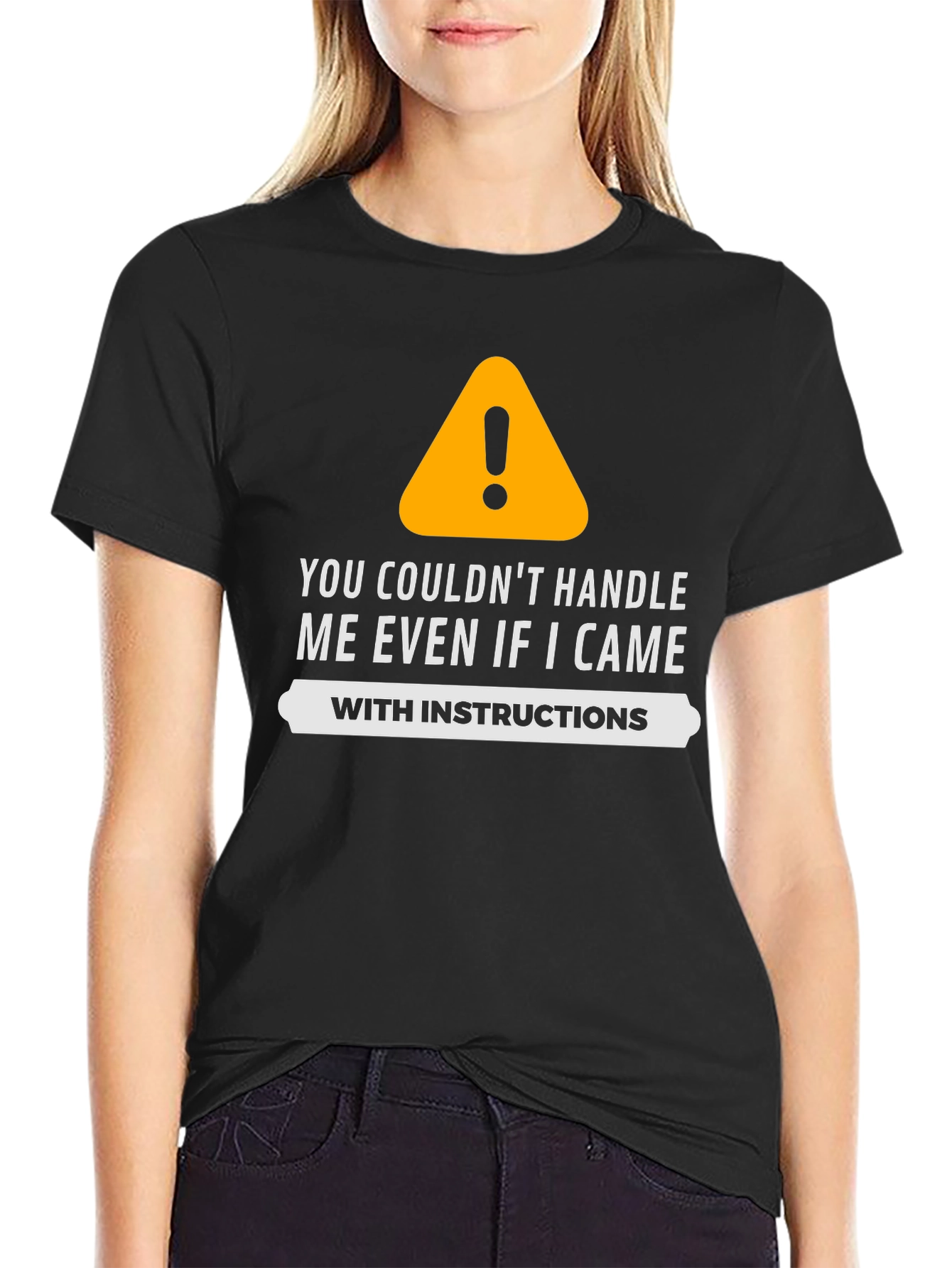 Funny Warning Sign Graphic T-Shirt