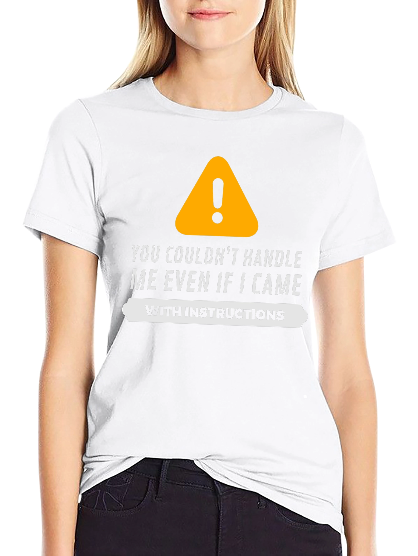 Funny Warning Sign Graphic T-Shirt