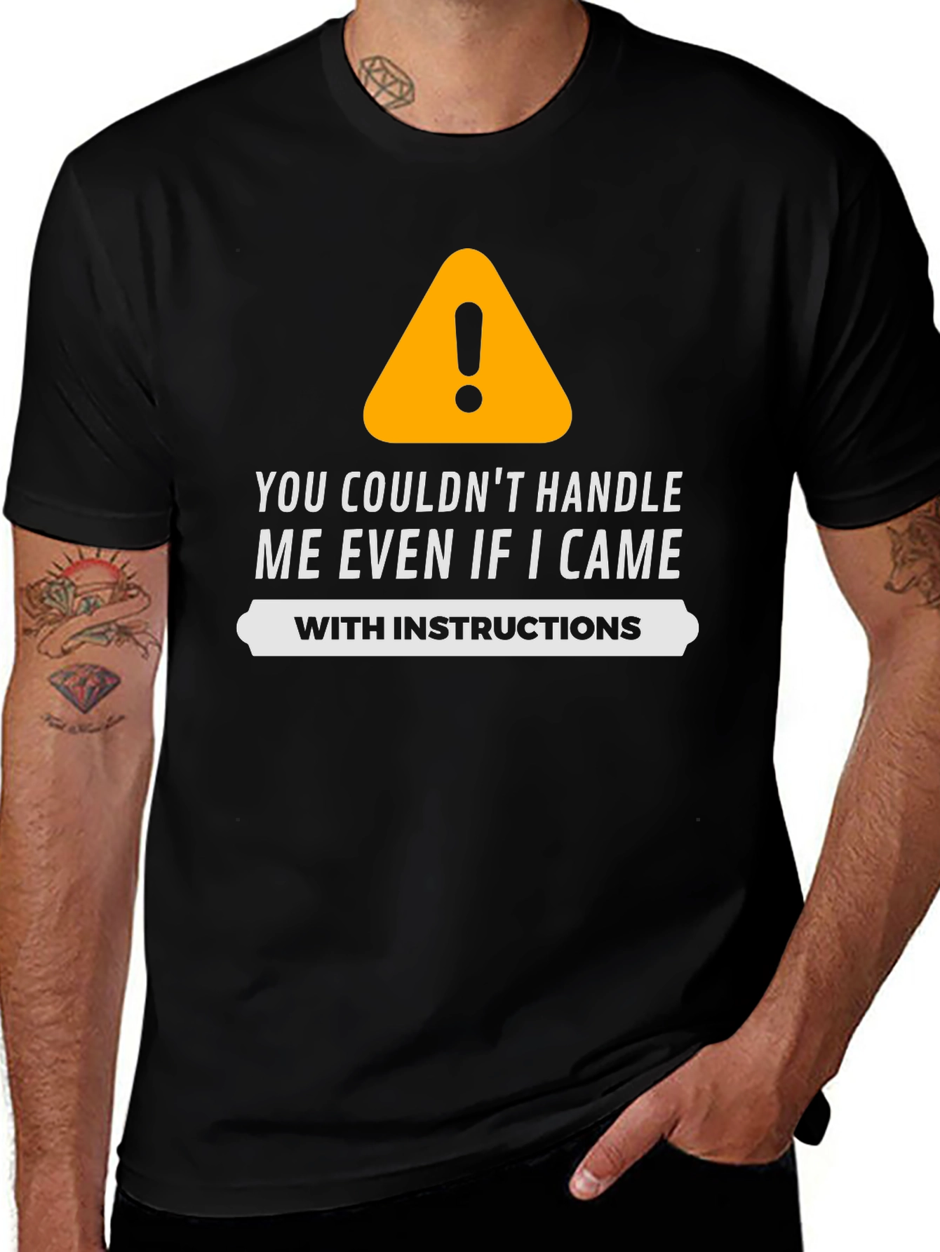 Funny Warning Sign Graphic T-Shirt