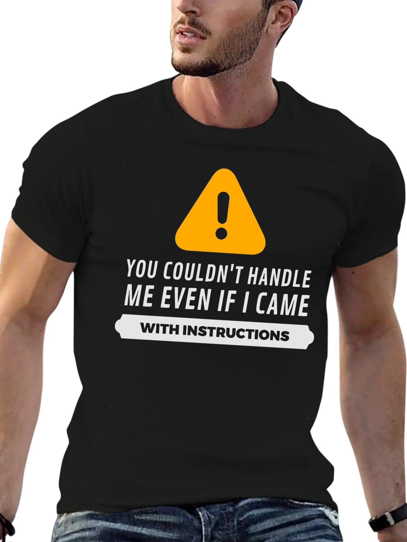 Funny Warning Sign Graphic T-Shirt