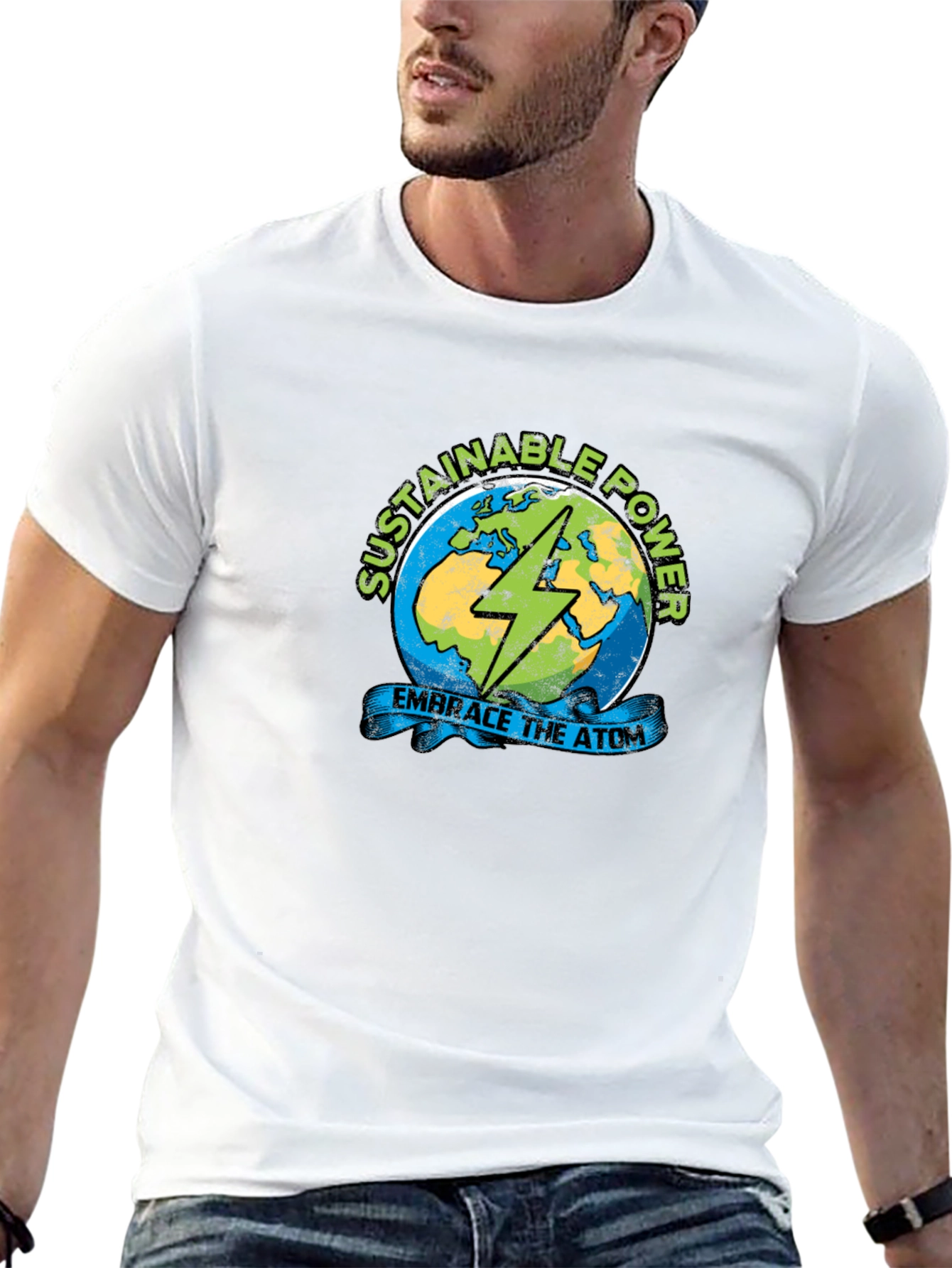Sustainable Power T-Shirt - Embrace the Atom!