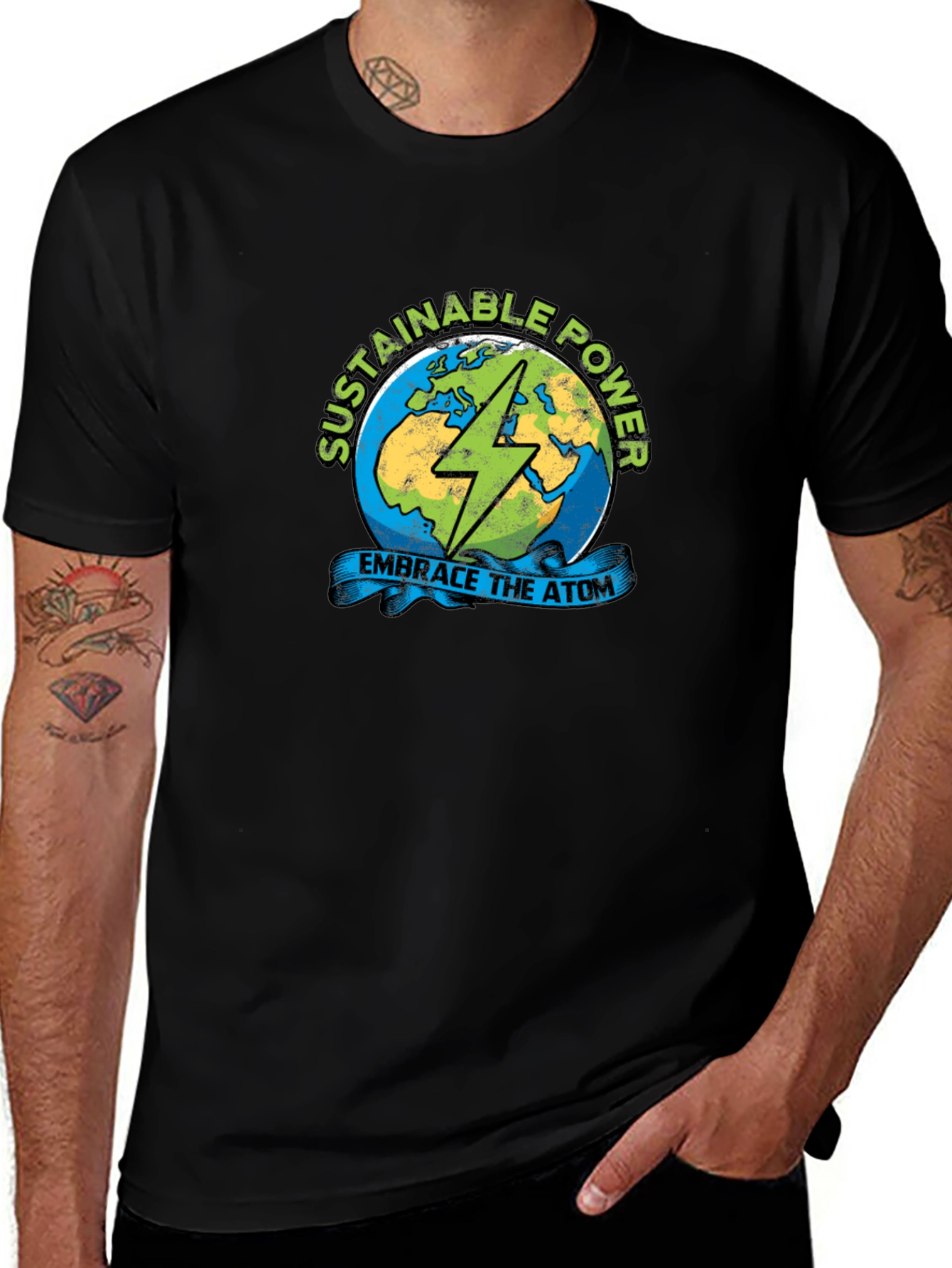 Sustainable Power T-Shirt - Embrace the Atom!
