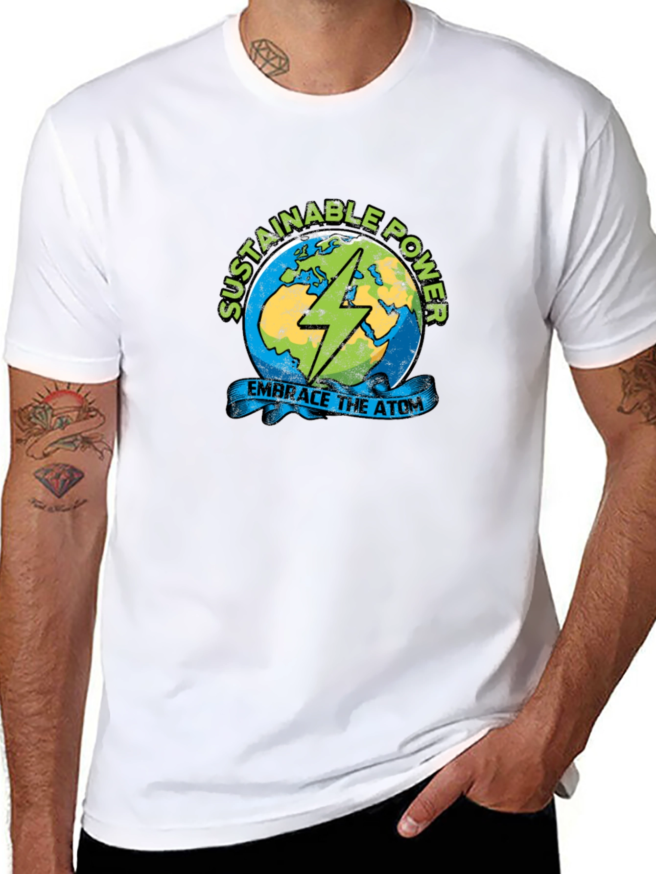 Sustainable Power T-Shirt - Embrace the Atom!