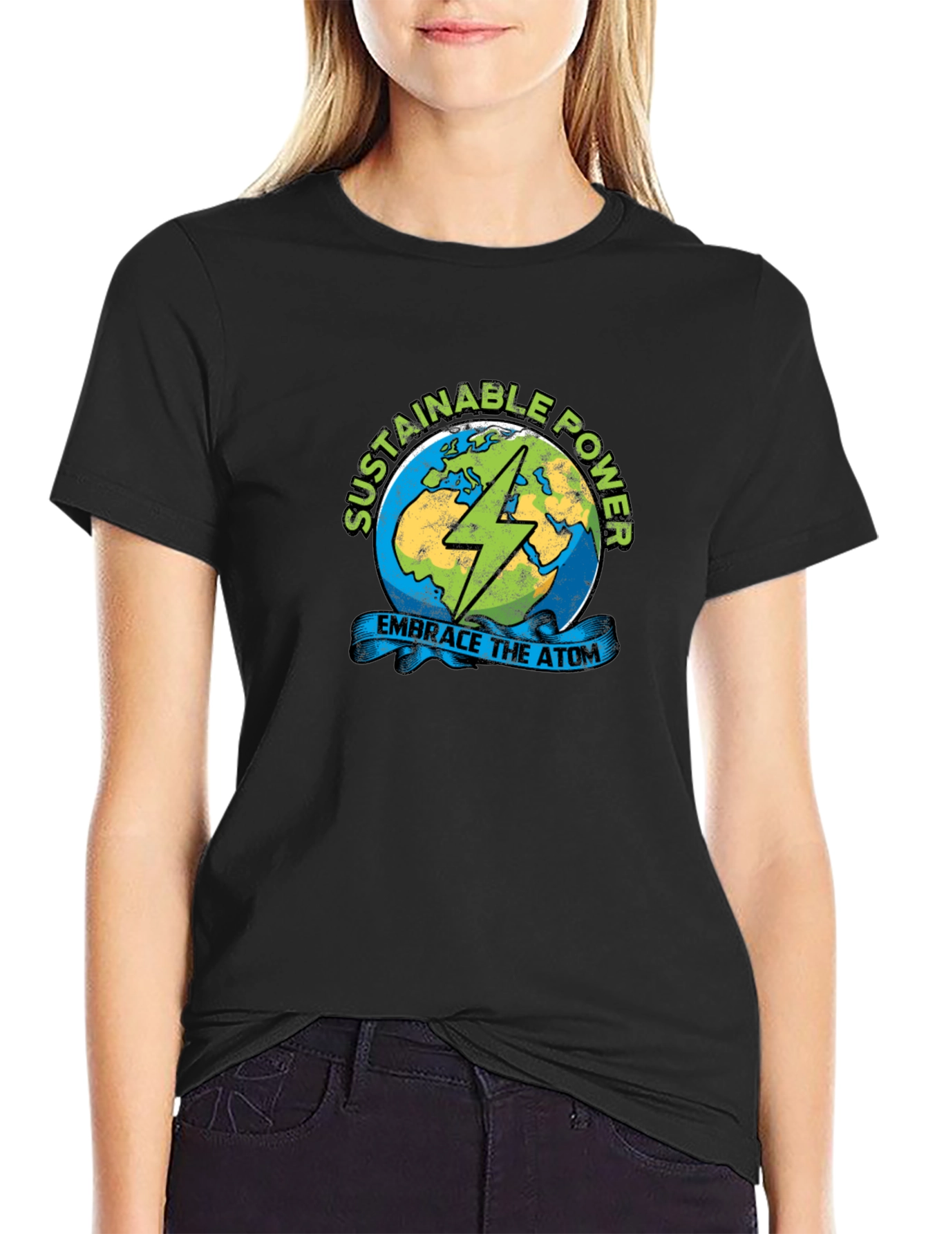 Sustainable Power T-Shirt - Embrace the Atom!