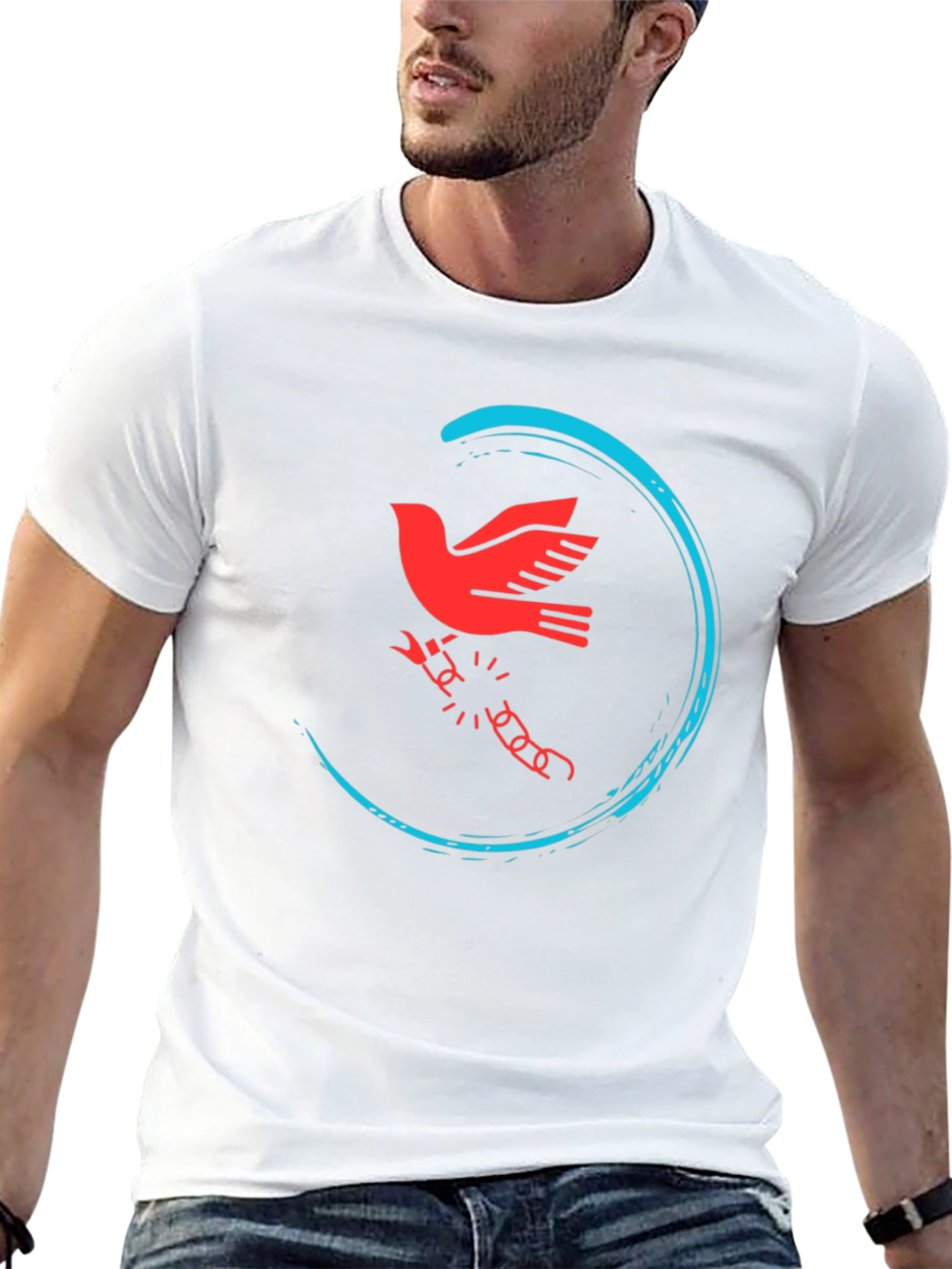 Freedom Dove Graphic Tee - Black