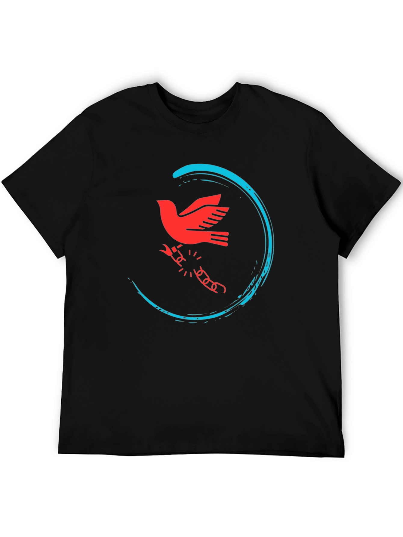 Freedom Dove Graphic Tee - Black