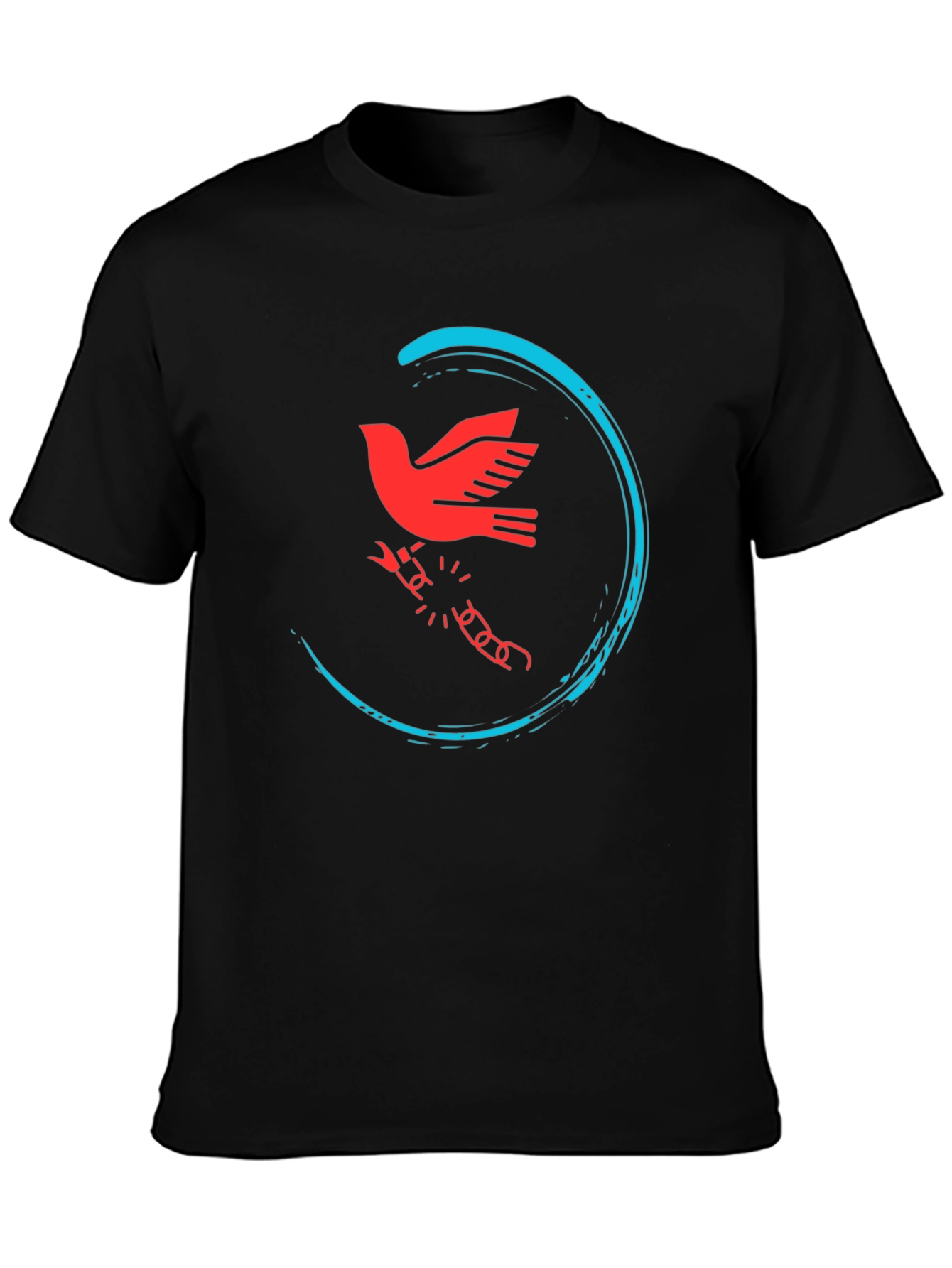 Freedom Dove Graphic Tee - Black