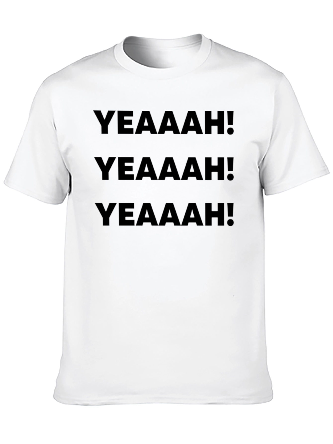 YEAAAH! Graphic Print Black T-Shirt