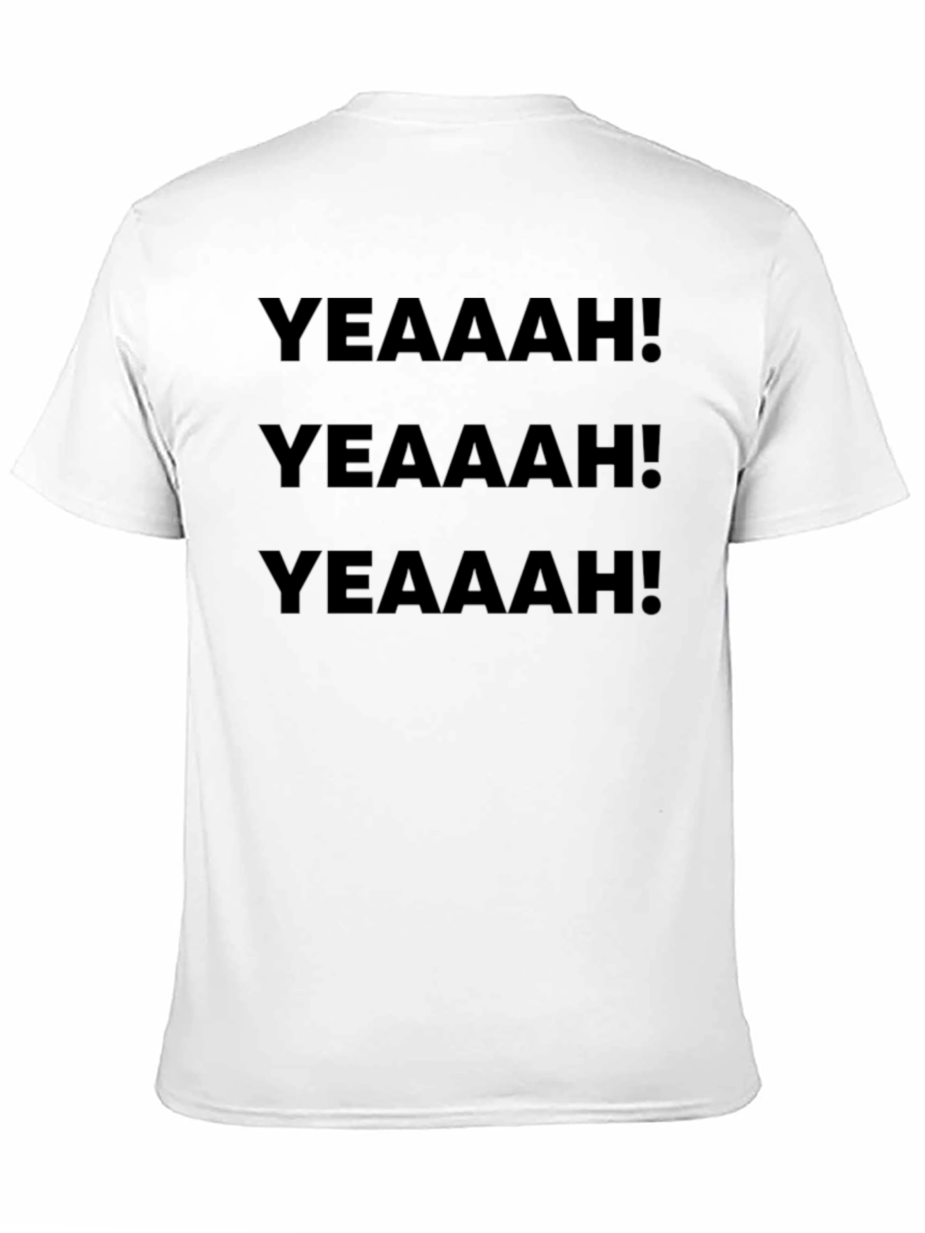 YEAAAH! Graphic Print Black T-Shirt