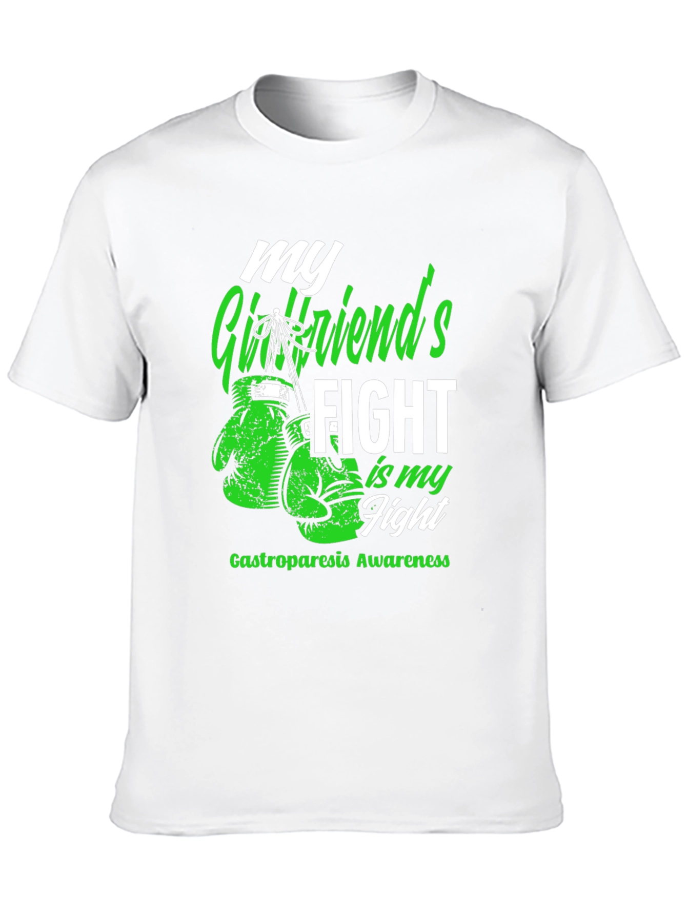 Gastroparesis Awareness T-Shirt My Girlfriends Fight