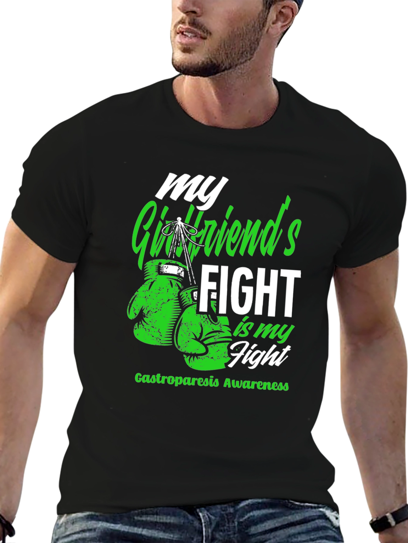 Gastroparesis Awareness T-Shirt My Girlfriends Fight