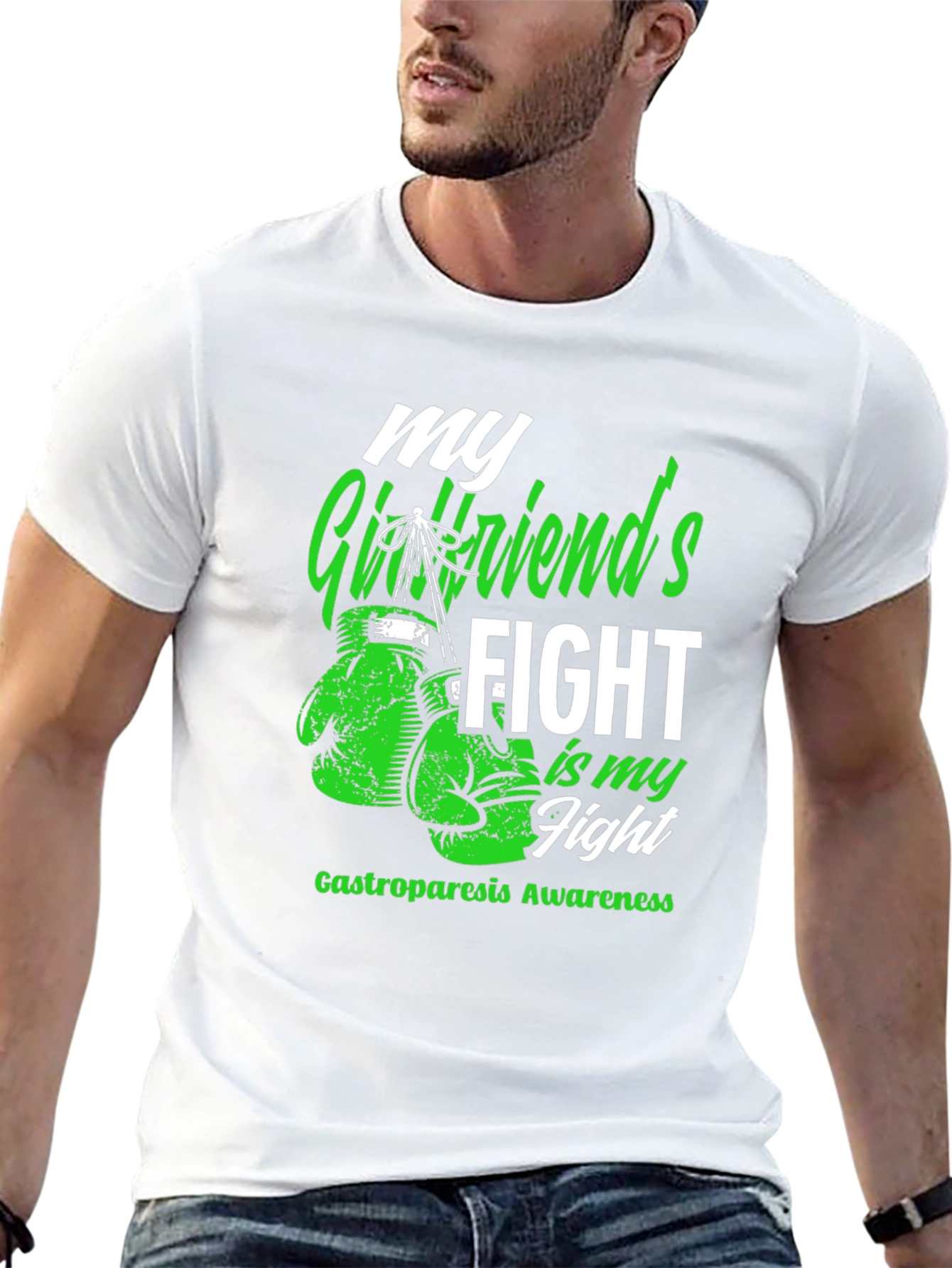 Gastroparesis Awareness T-Shirt My Girlfriends Fight