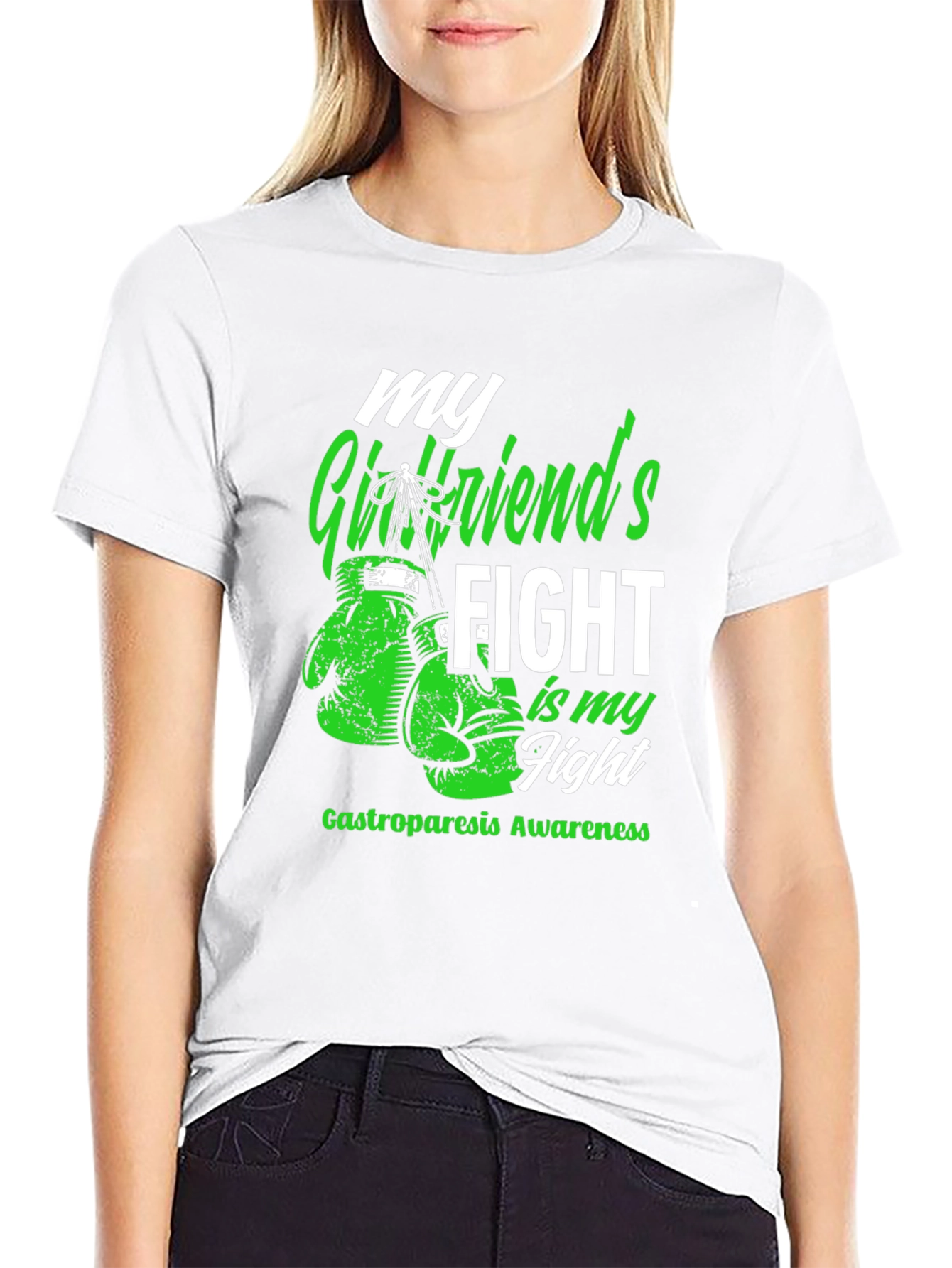 Gastroparesis Awareness T-Shirt My Girlfriends Fight