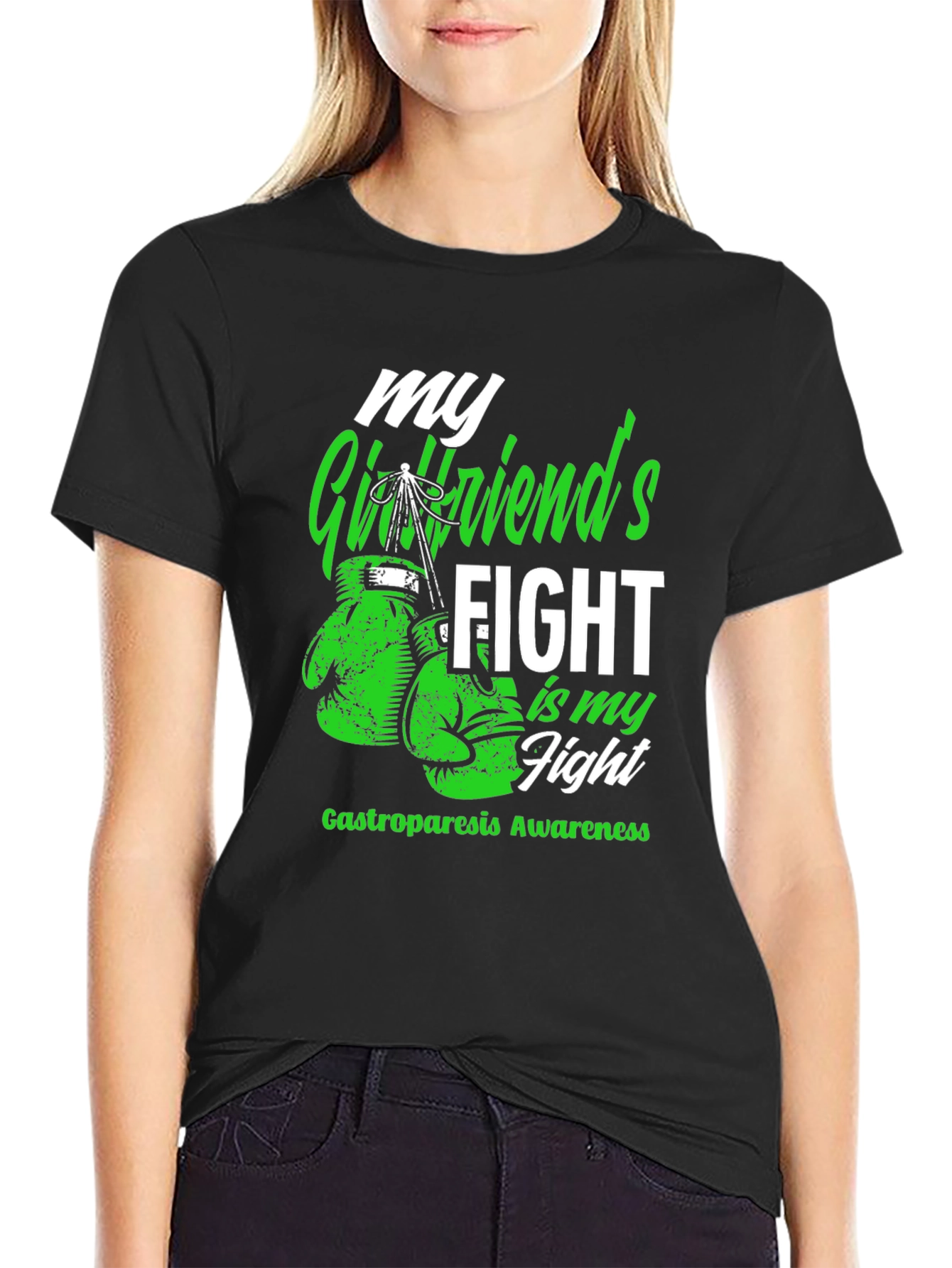 Gastroparesis Awareness T-Shirt My Girlfriends Fight