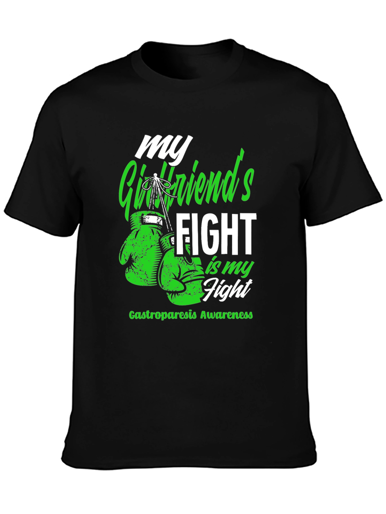 Gastroparesis Awareness T-Shirt My Girlfriends Fight