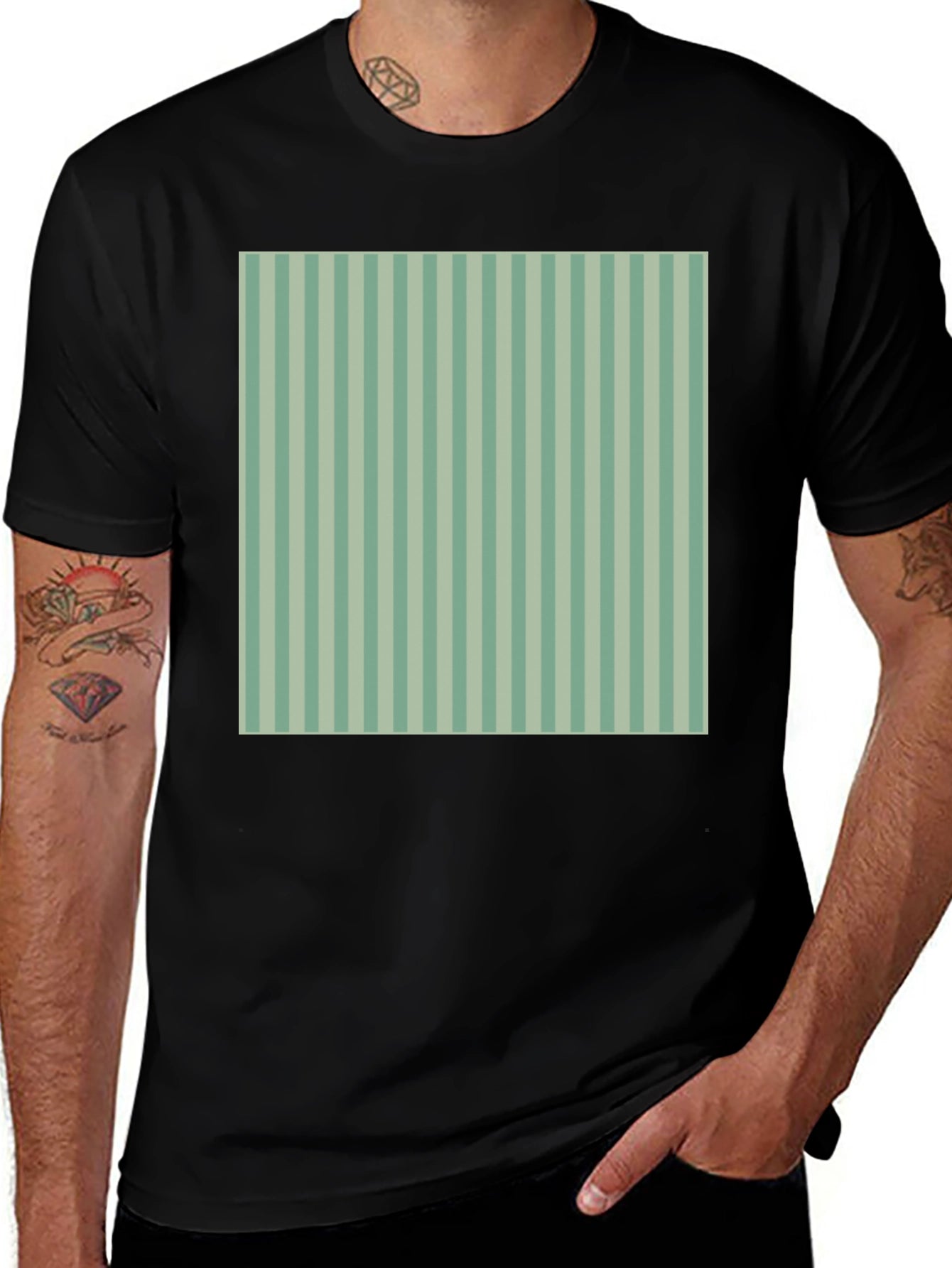 Striped Pattern Tee - Cool Casual Style