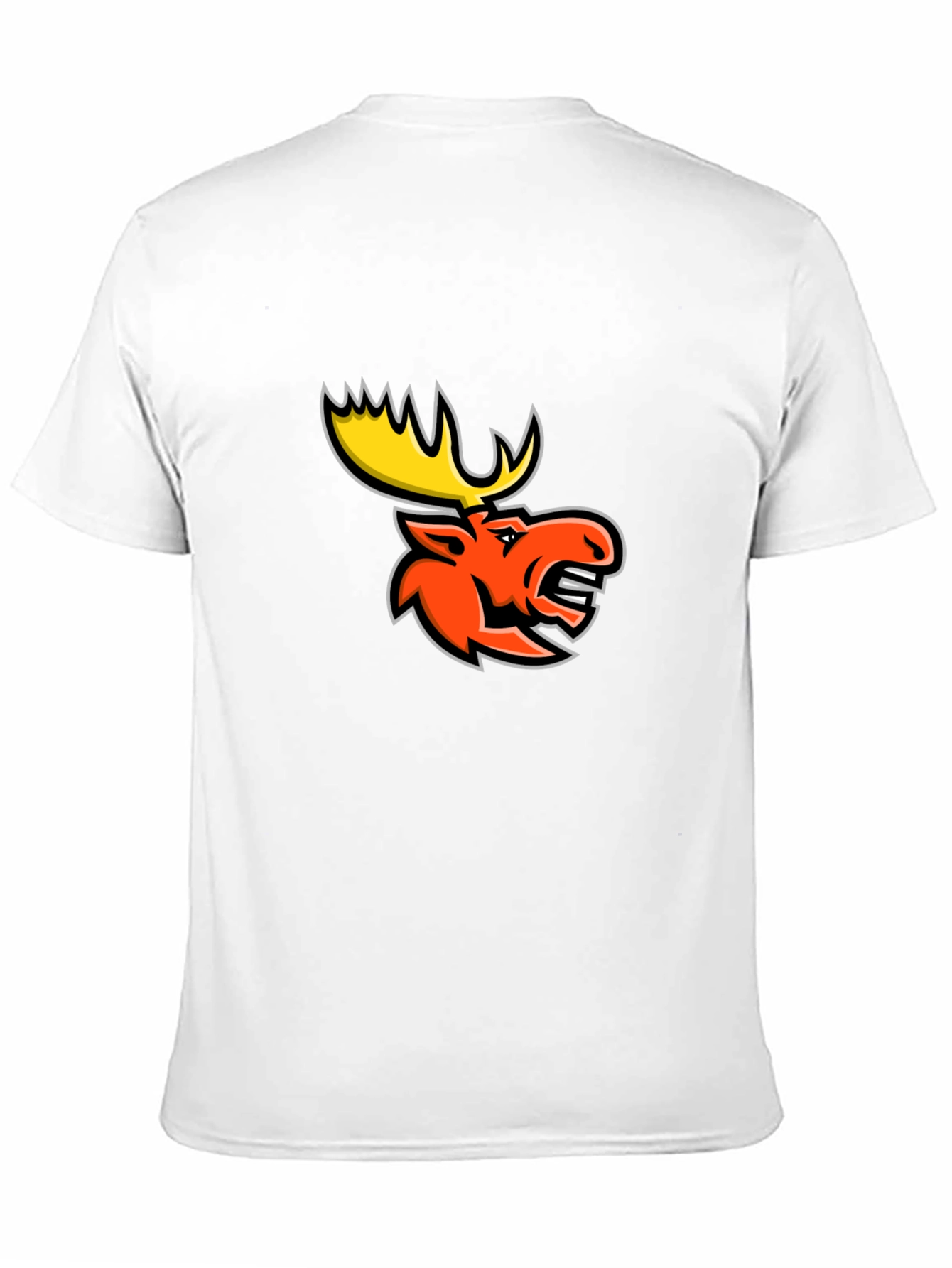Black T-Shirt with Moose Graphic
