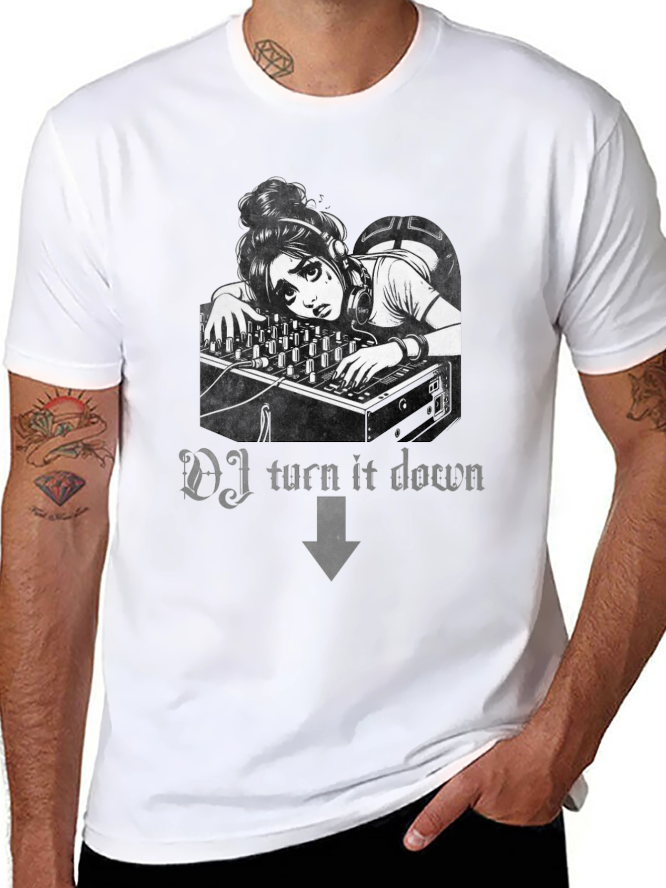 DJ Turn It Down Graphic Tee