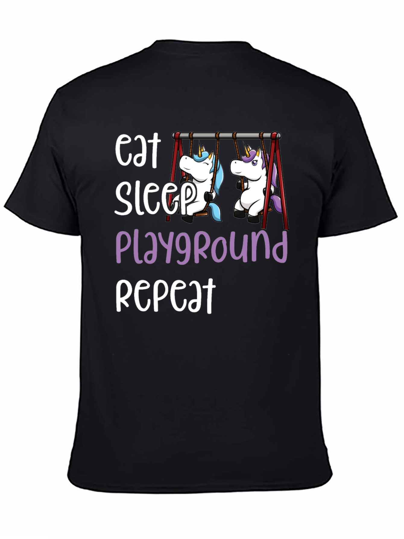 Eat Sleep Playground Repeat Unicorn T-Shirt