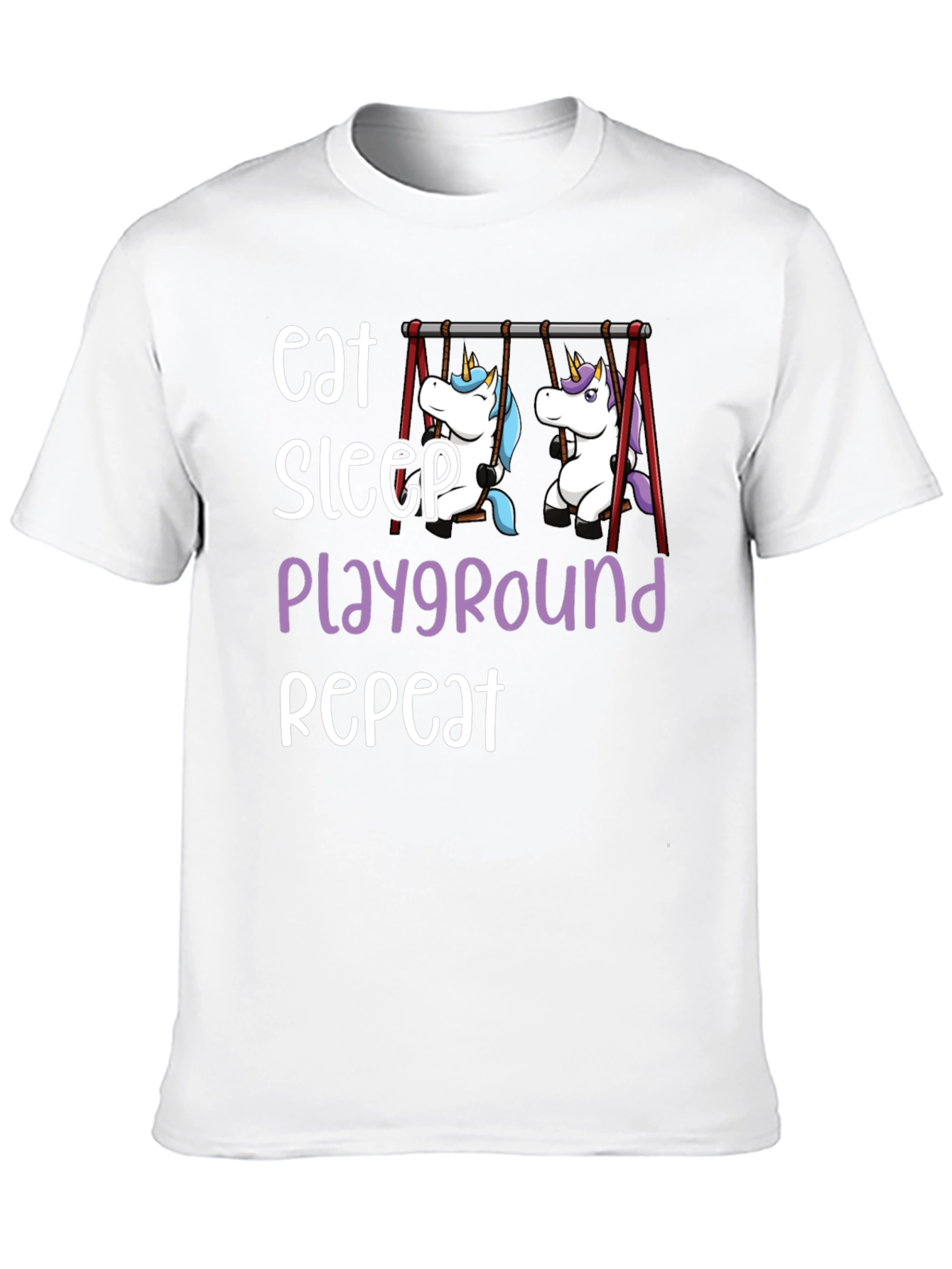 Eat Sleep Playground Repeat Unicorn T-Shirt