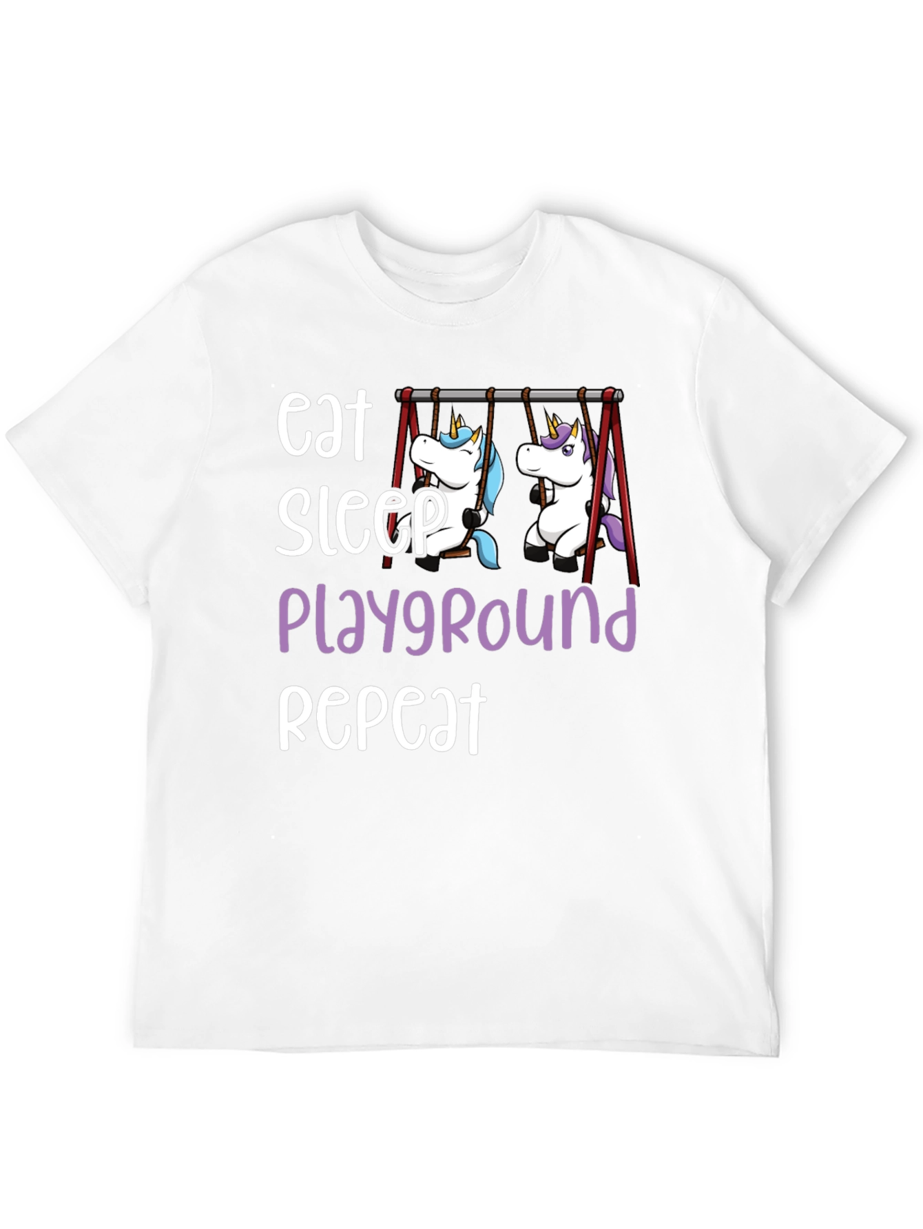 Eat Sleep Playground Repeat Unicorn T-Shirt