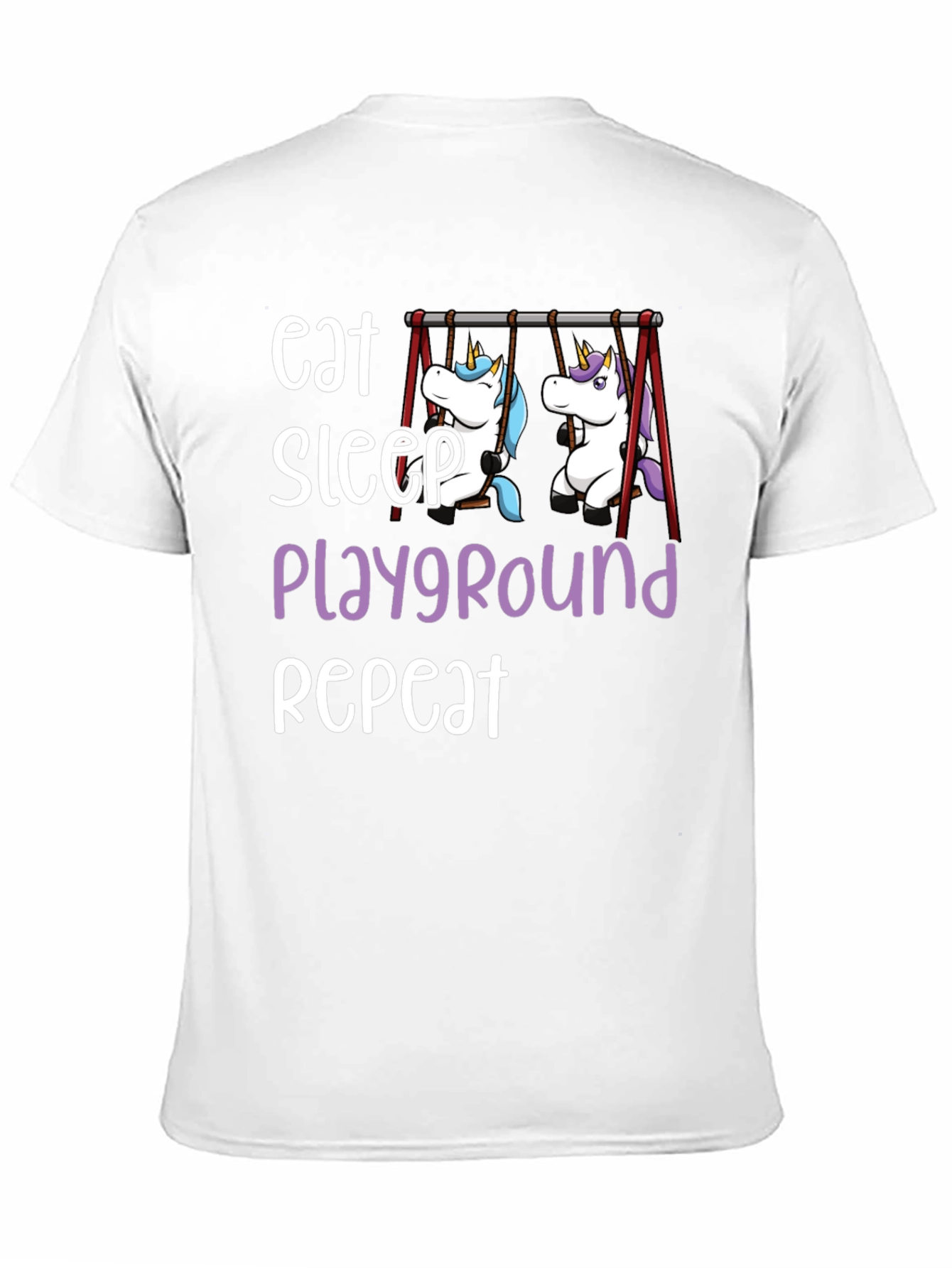 Eat Sleep Playground Repeat Unicorn T-Shirt