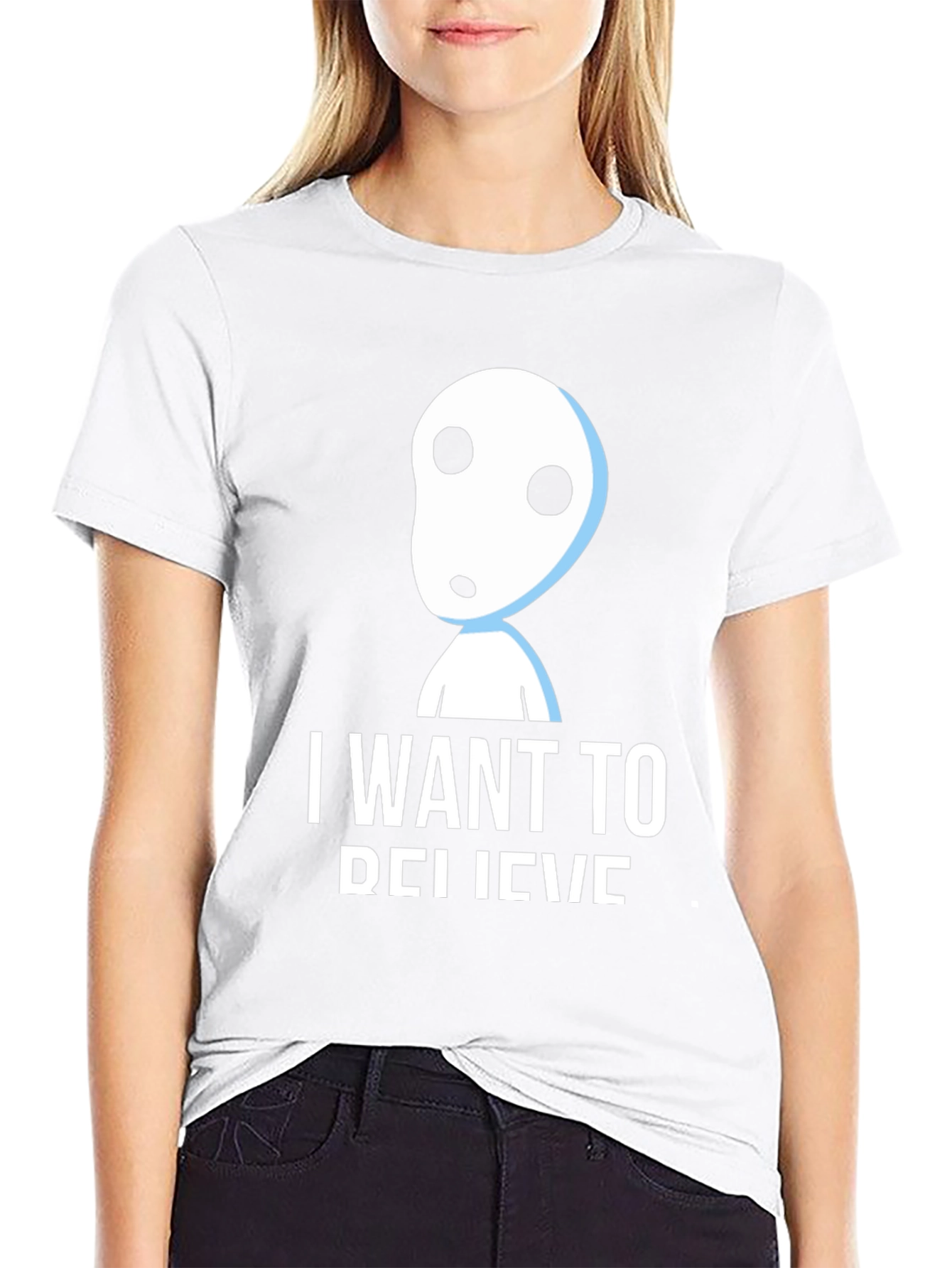 I Want To Believe Alien T-Shirt Black