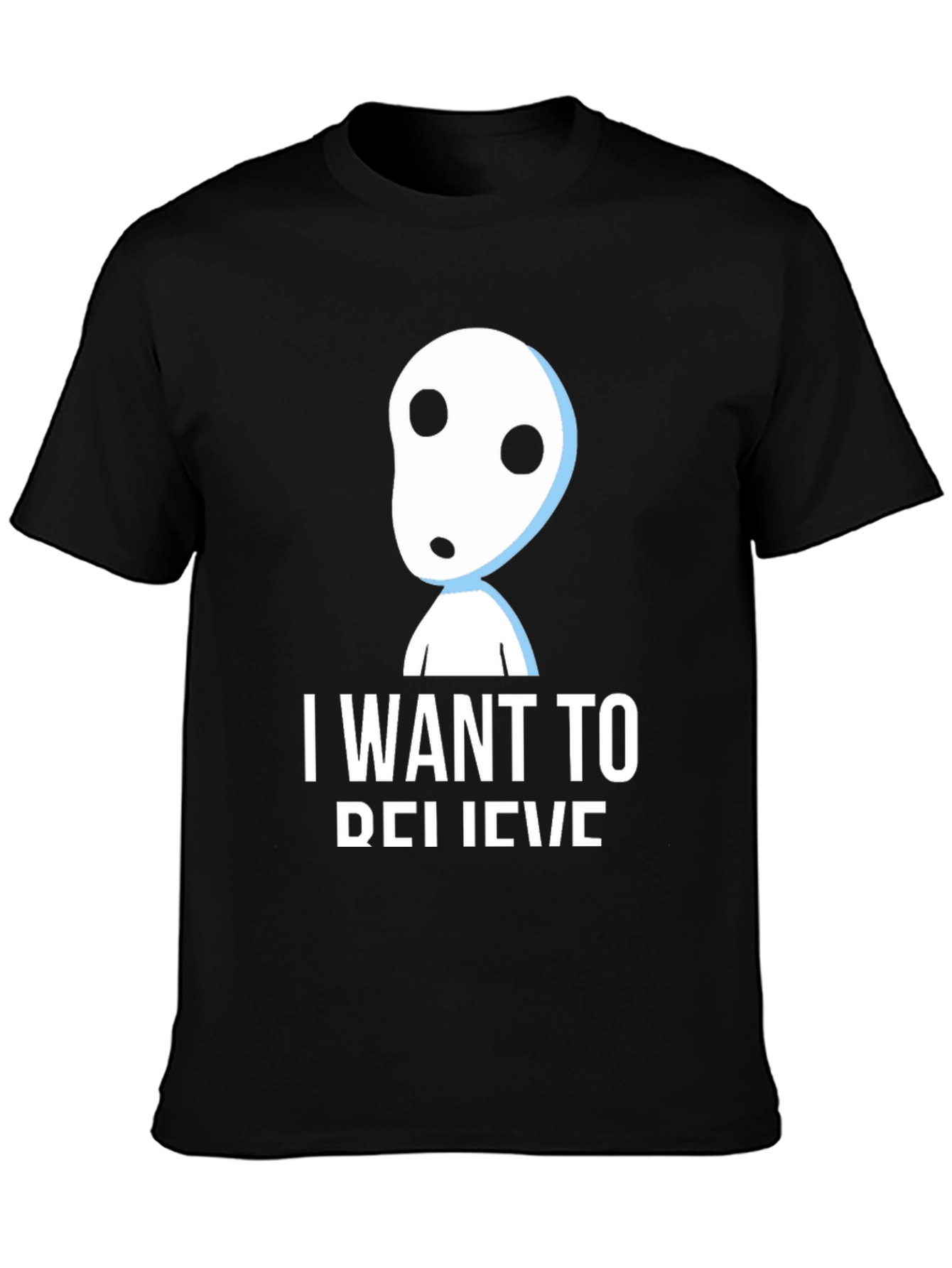 I Want To Believe Alien T-Shirt Black