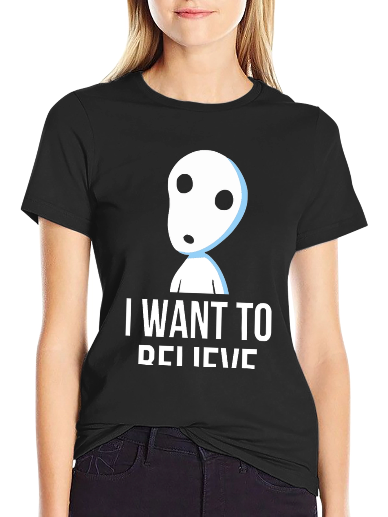 I Want To Believe Alien T-Shirt Black