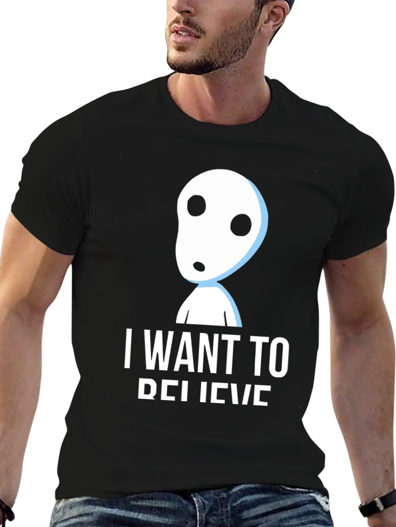 I Want To Believe Alien T-Shirt Black