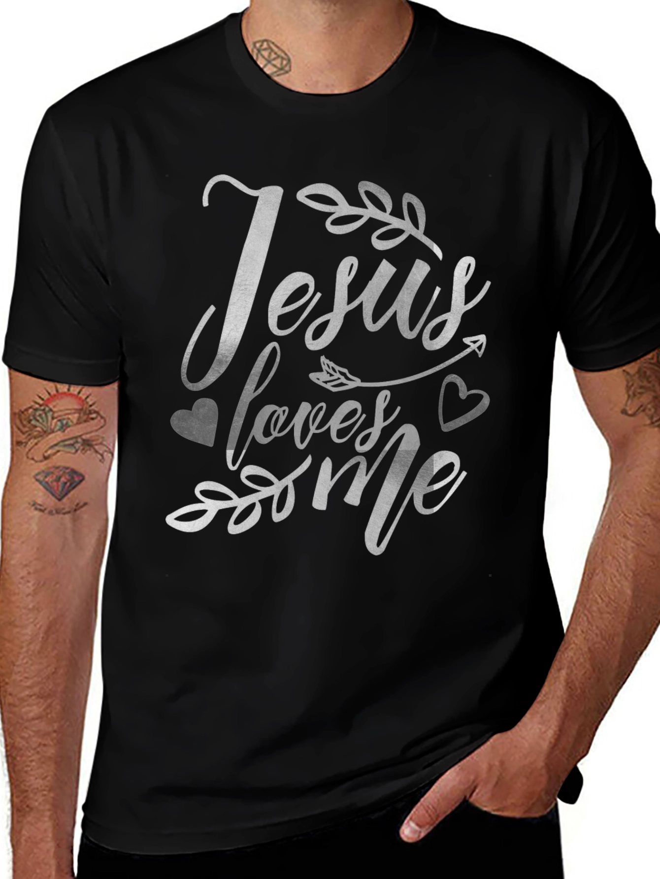 Jesus Loves Me Graphic Tee - Christian T-Shirt