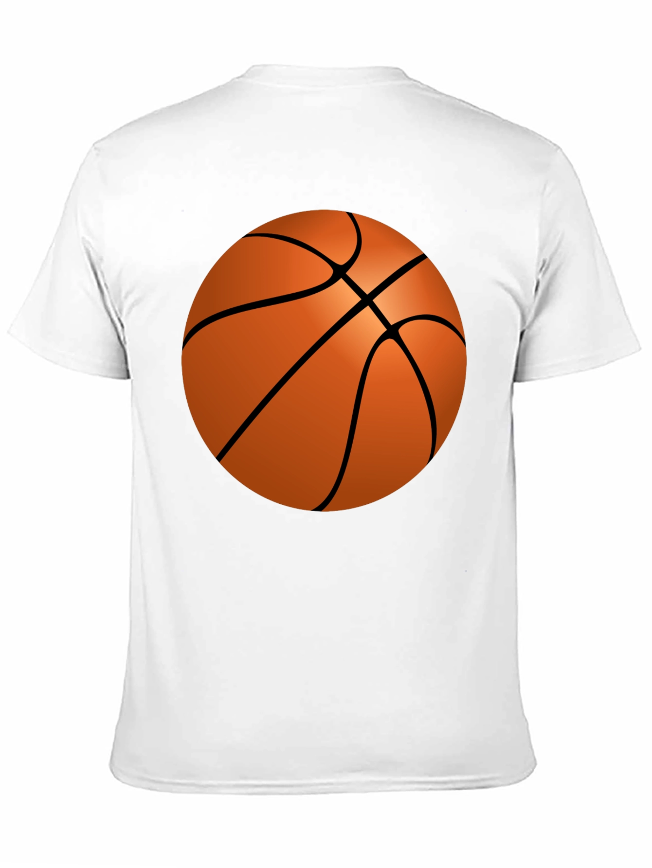 Basketball Graphic Tee - Casual Mens Black T-Shirt