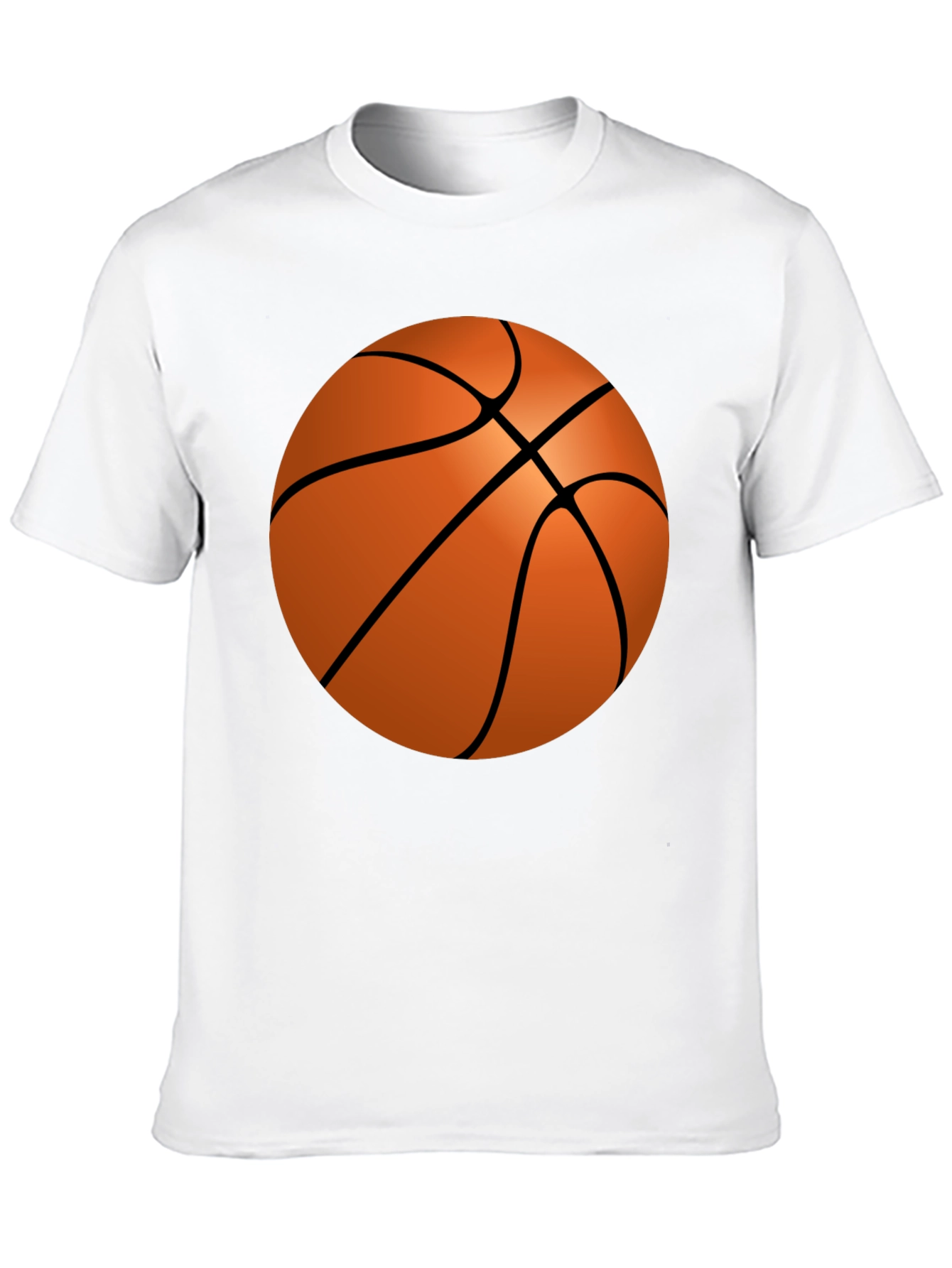 Basketball Graphic Tee - Casual Mens Black T-Shirt