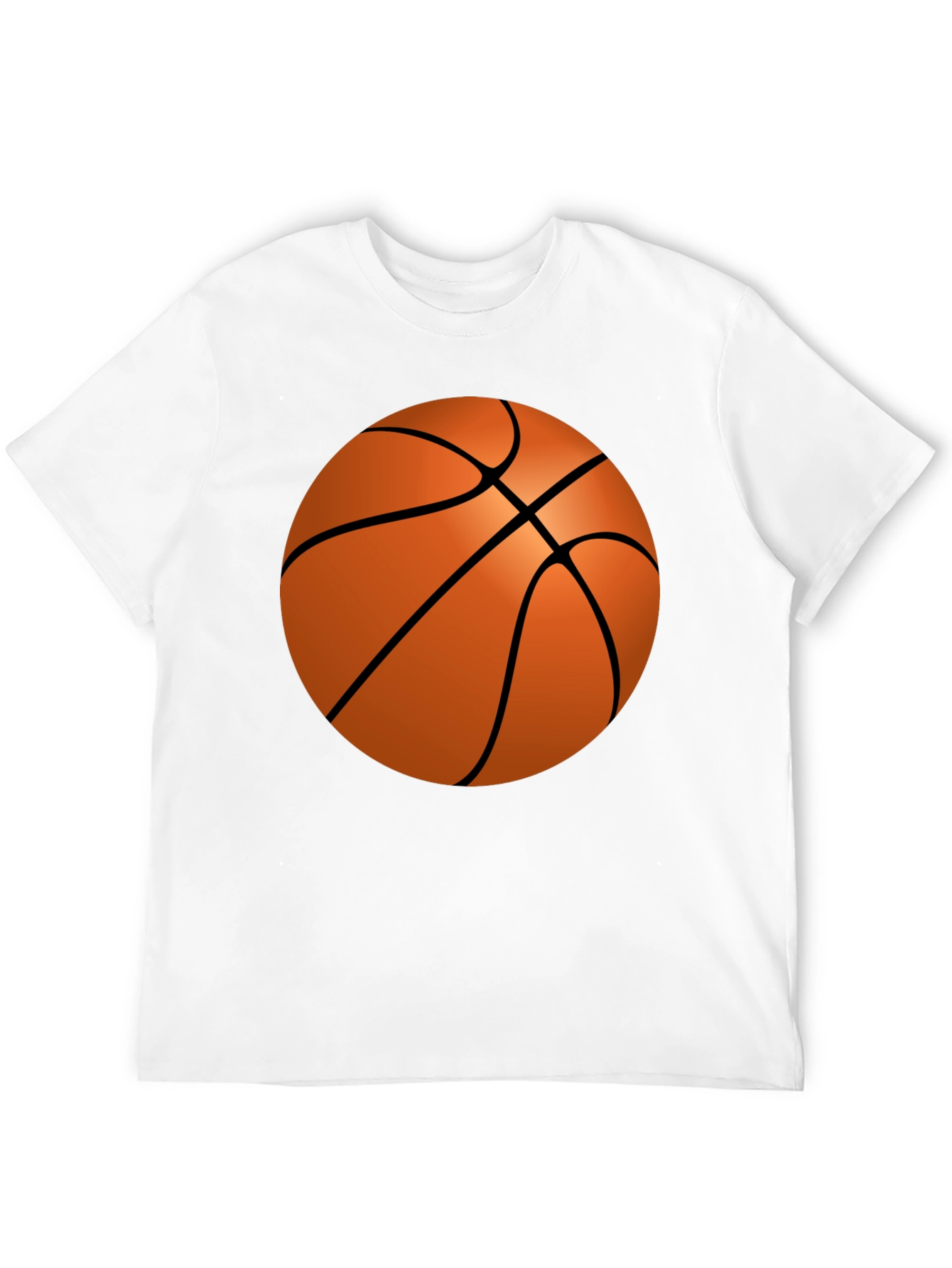 Basketball Graphic Tee - Casual Mens Black T-Shirt