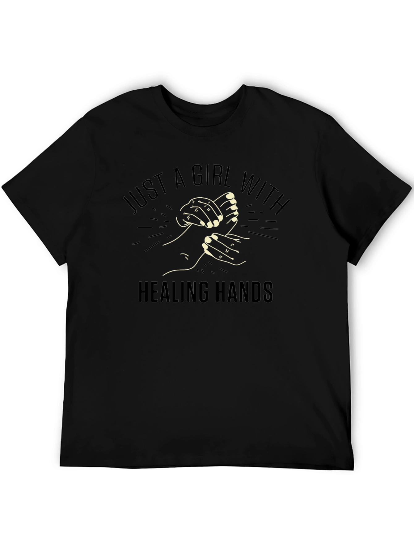 Healing Hands Graphic T-Shirt - Unisex Black Tee