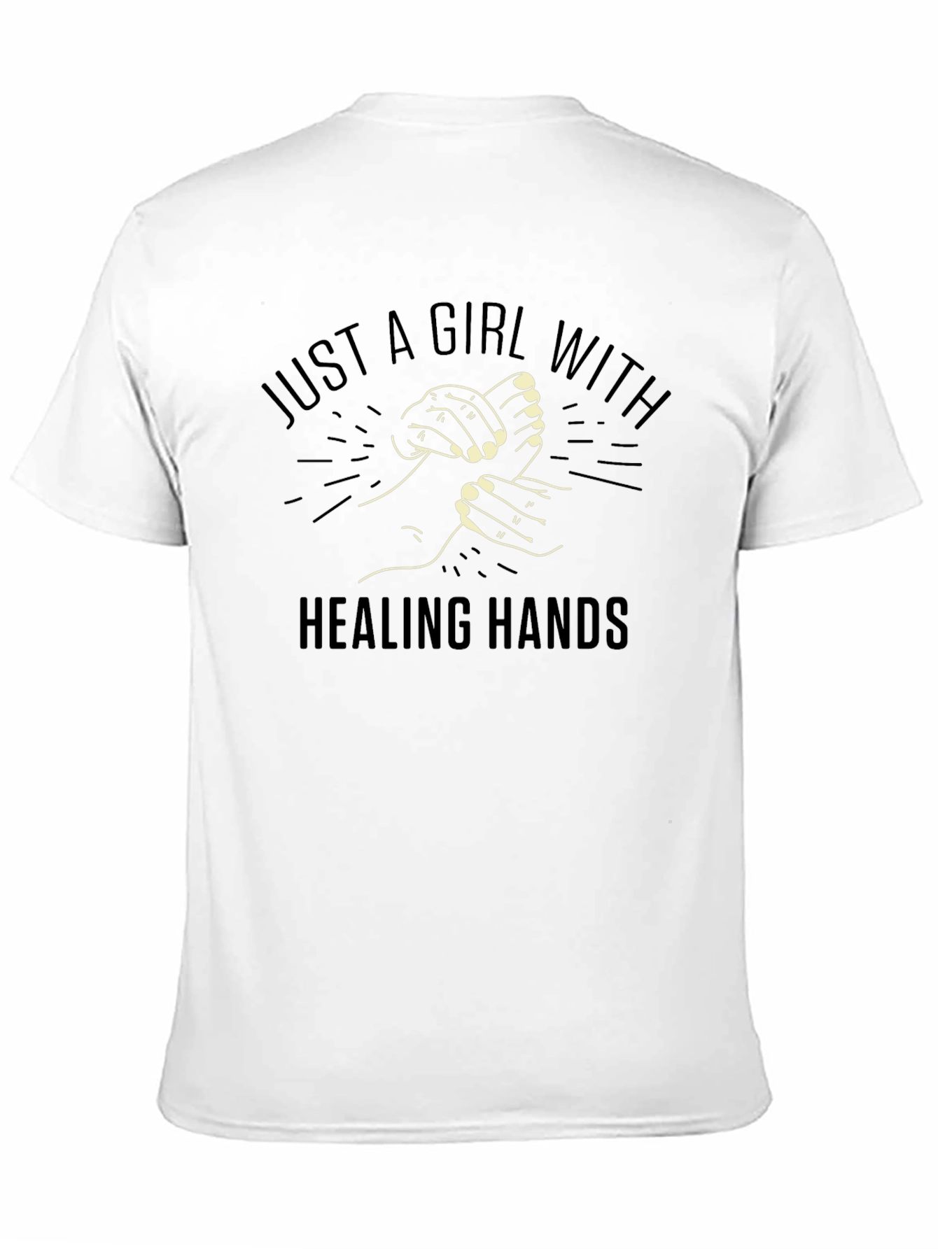 Healing Hands Graphic T-Shirt - Unisex Black Tee