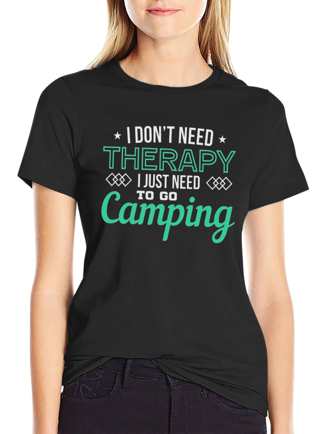 Camping Therapy T-Shirt - Funny Outdoor Adventure Tee