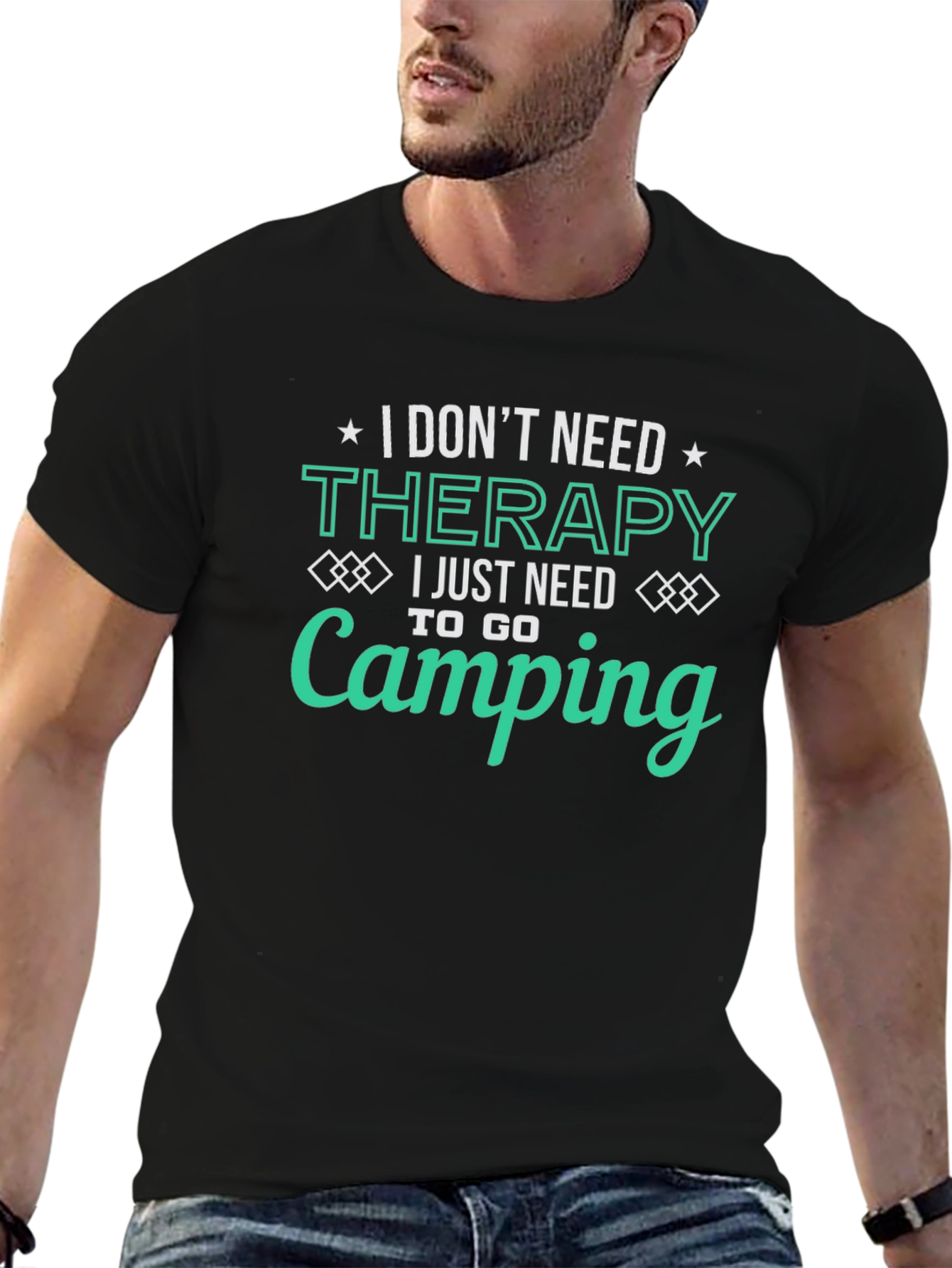 Camping Therapy T-Shirt - Funny Outdoor Adventure Tee