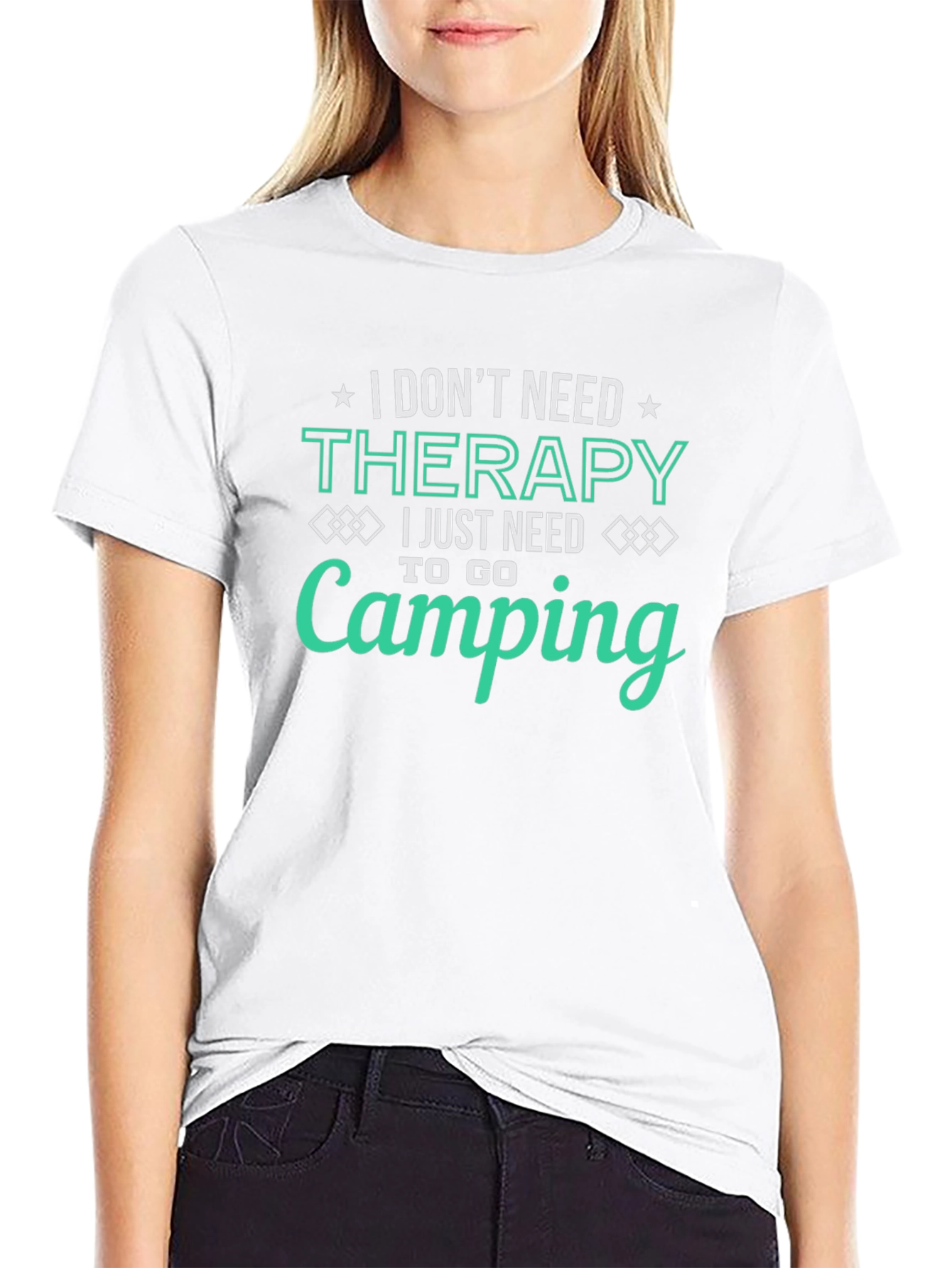 Camping Therapy T-Shirt - Funny Outdoor Adventure Tee