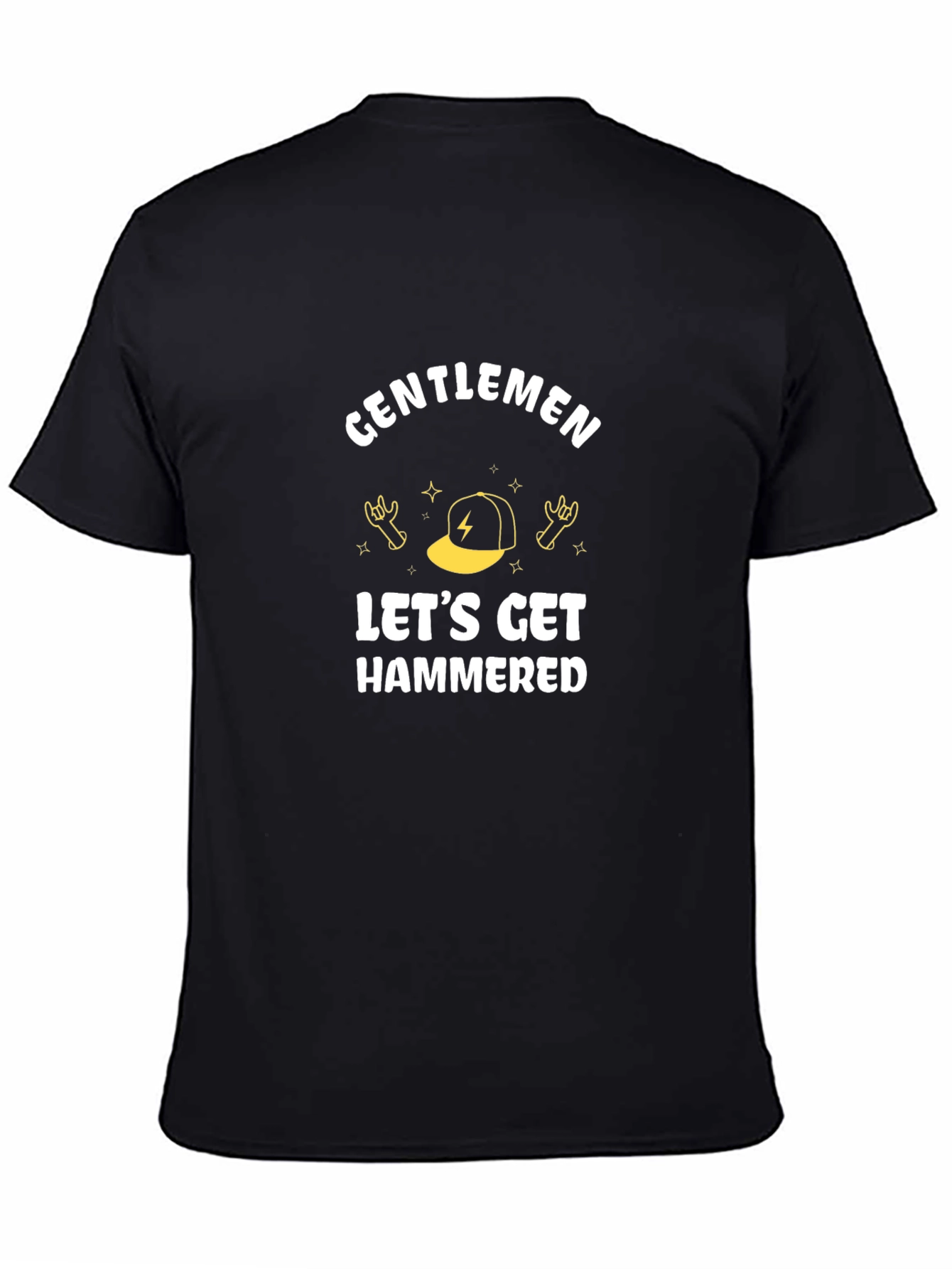 Gentlemen Lets Get Hammered Black T-Shirt