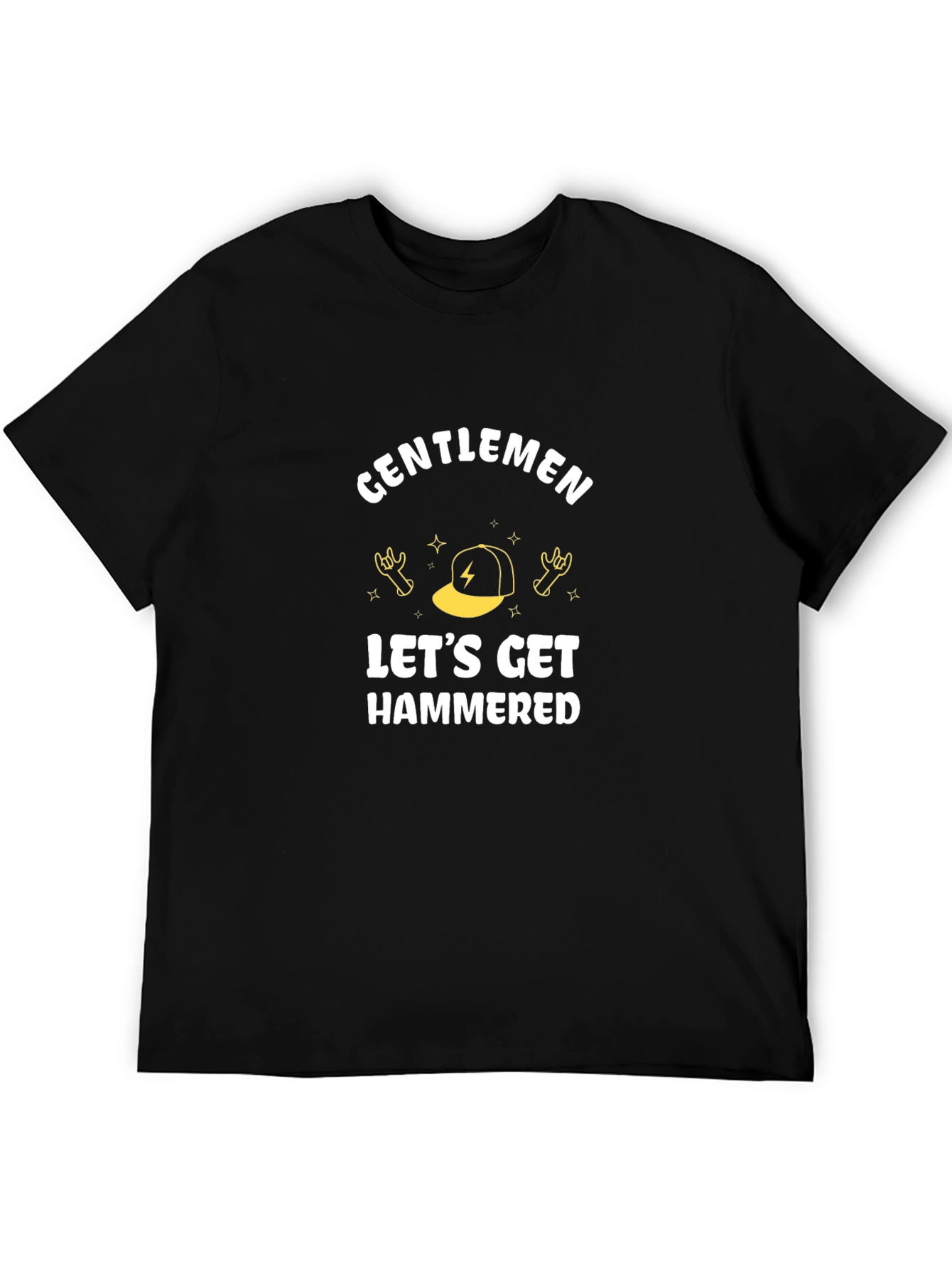 Gentlemen Lets Get Hammered Black T-Shirt