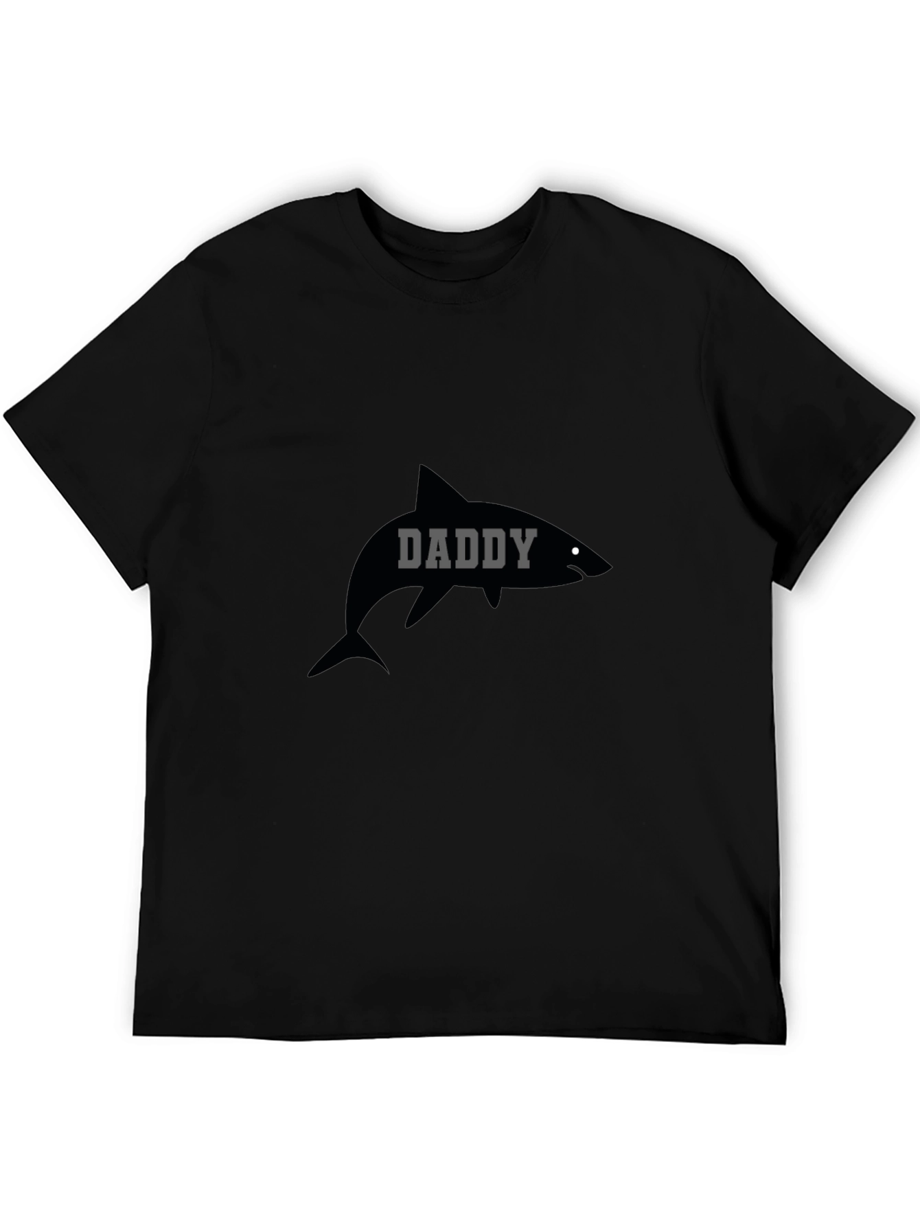 Daddy Shark T-Shirt - Black Graphic Tee